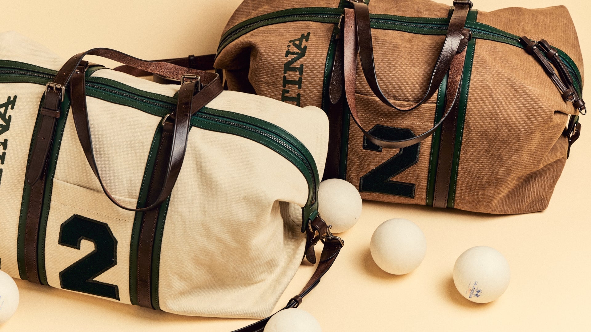 La Martina Borsa grande in pelle Selva Cognac
