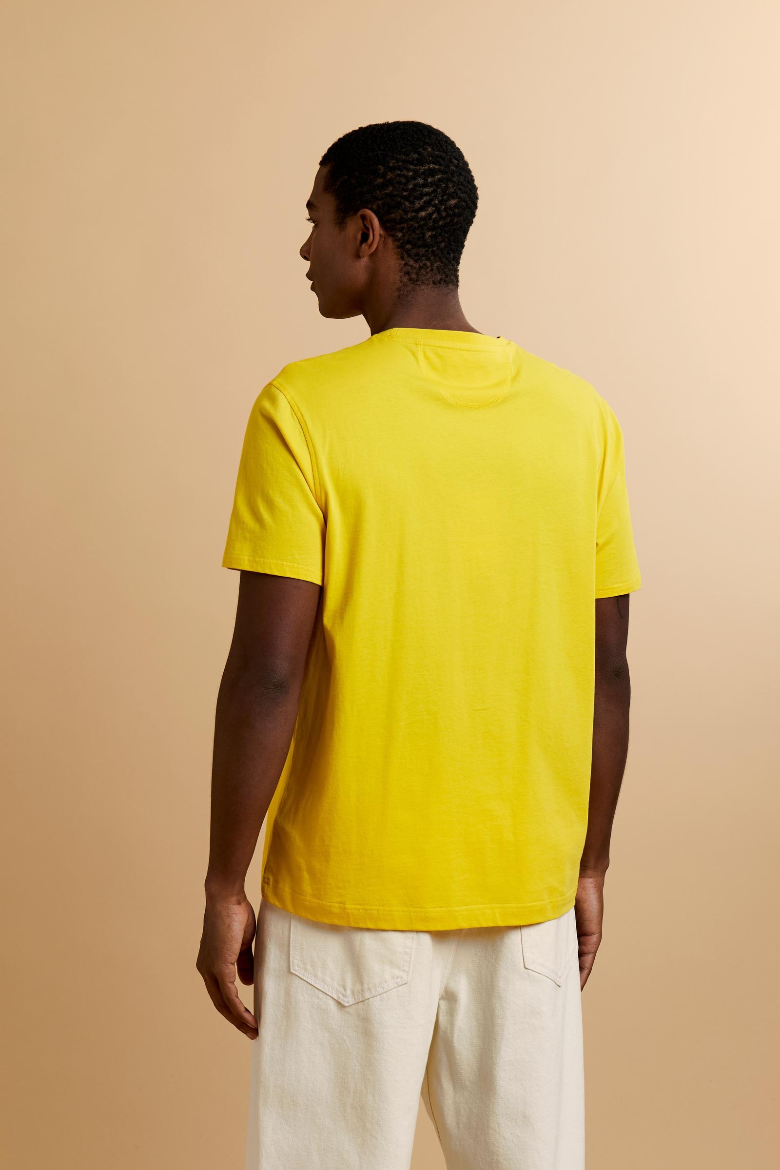 Men’s cotton jersey T-shirt with small logo - Serge