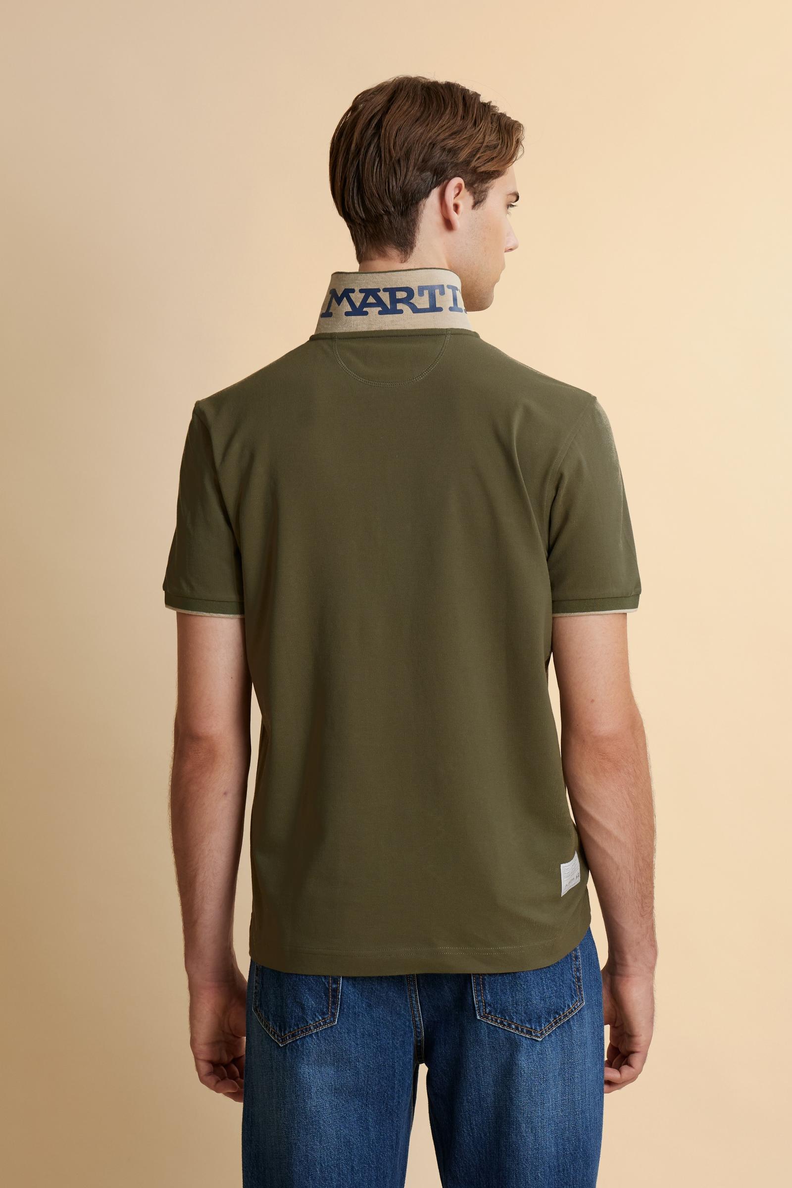 Men's short sleeve polo in stretch piqué with Iconic Team logo - Miguel