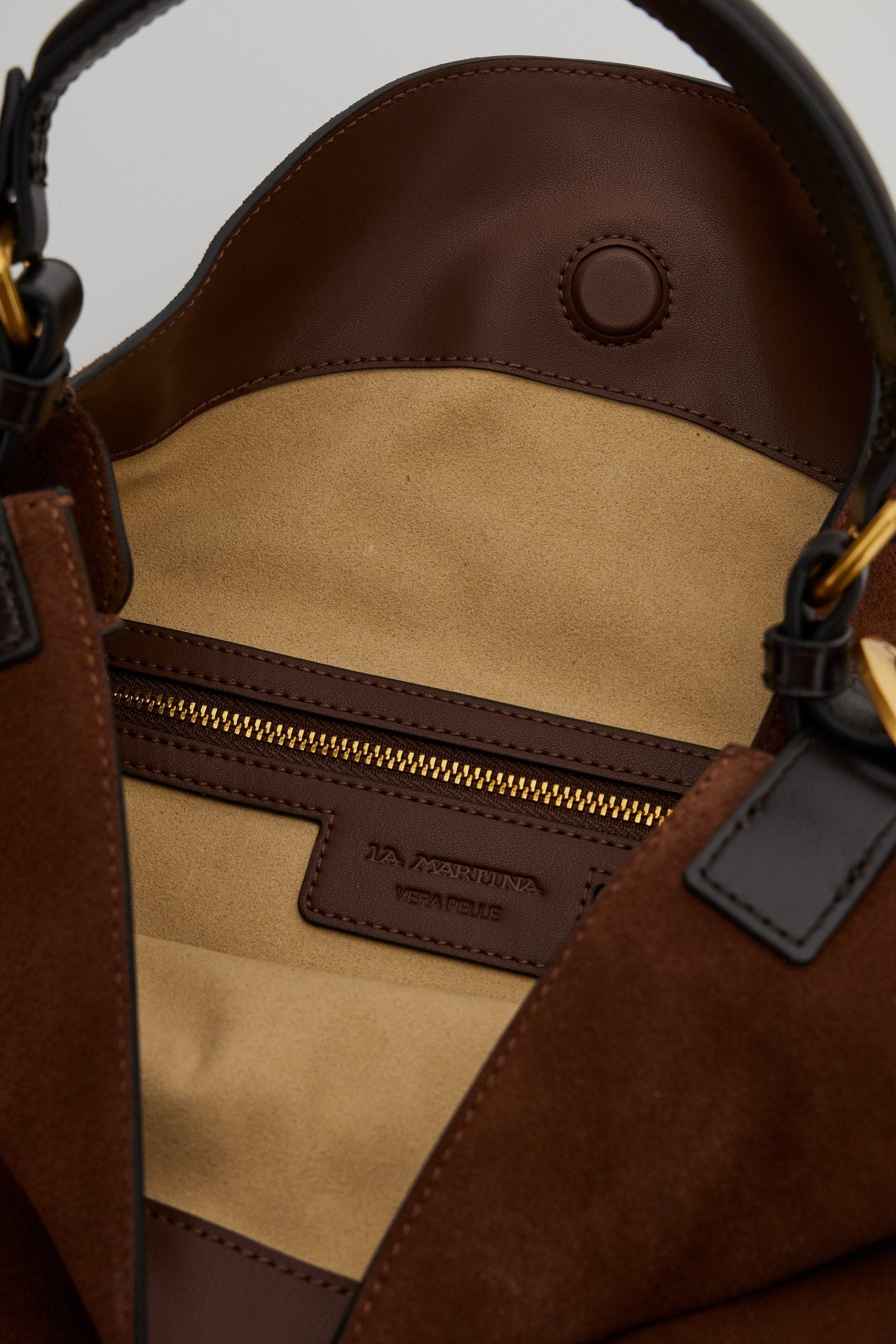 Hobo-Tasche aus Wildleder und Leder – Luna Hobo