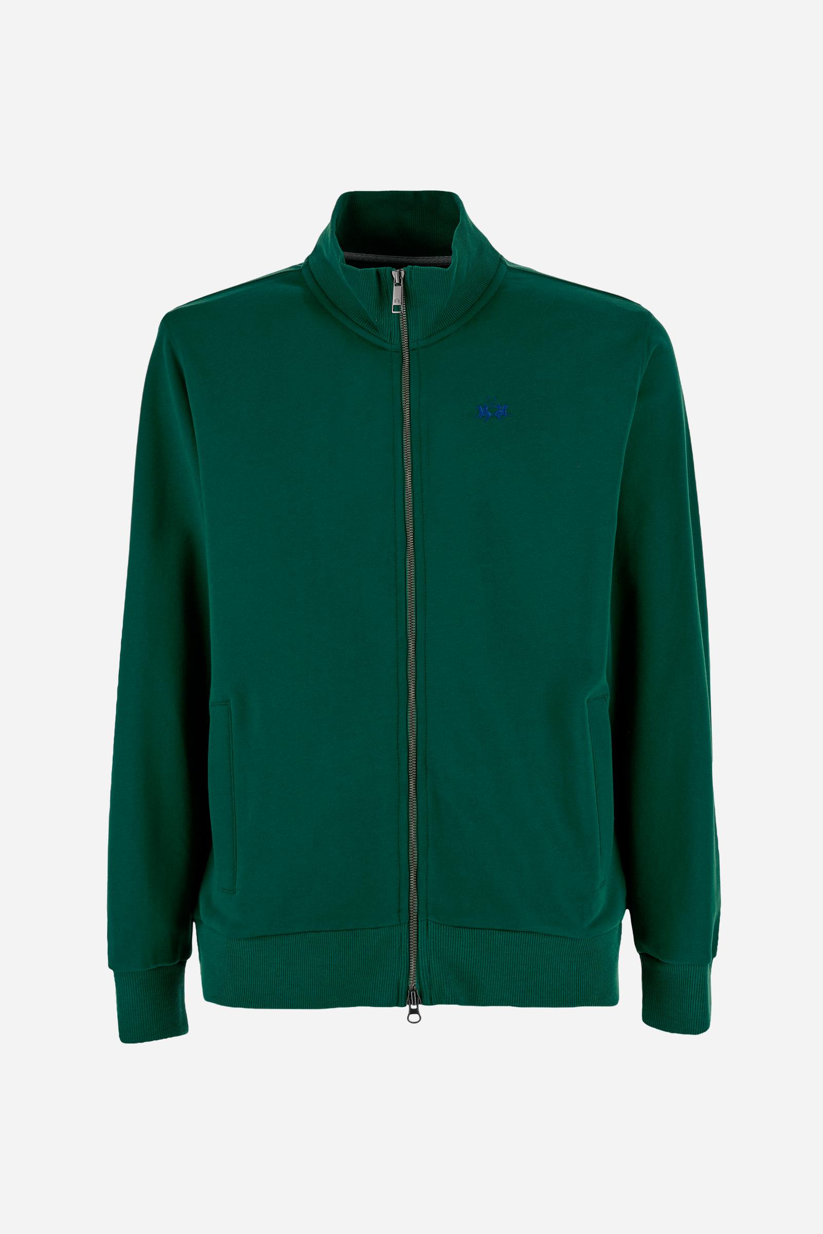 Men’s full zip cotton French Terry sweatshirt – Caden