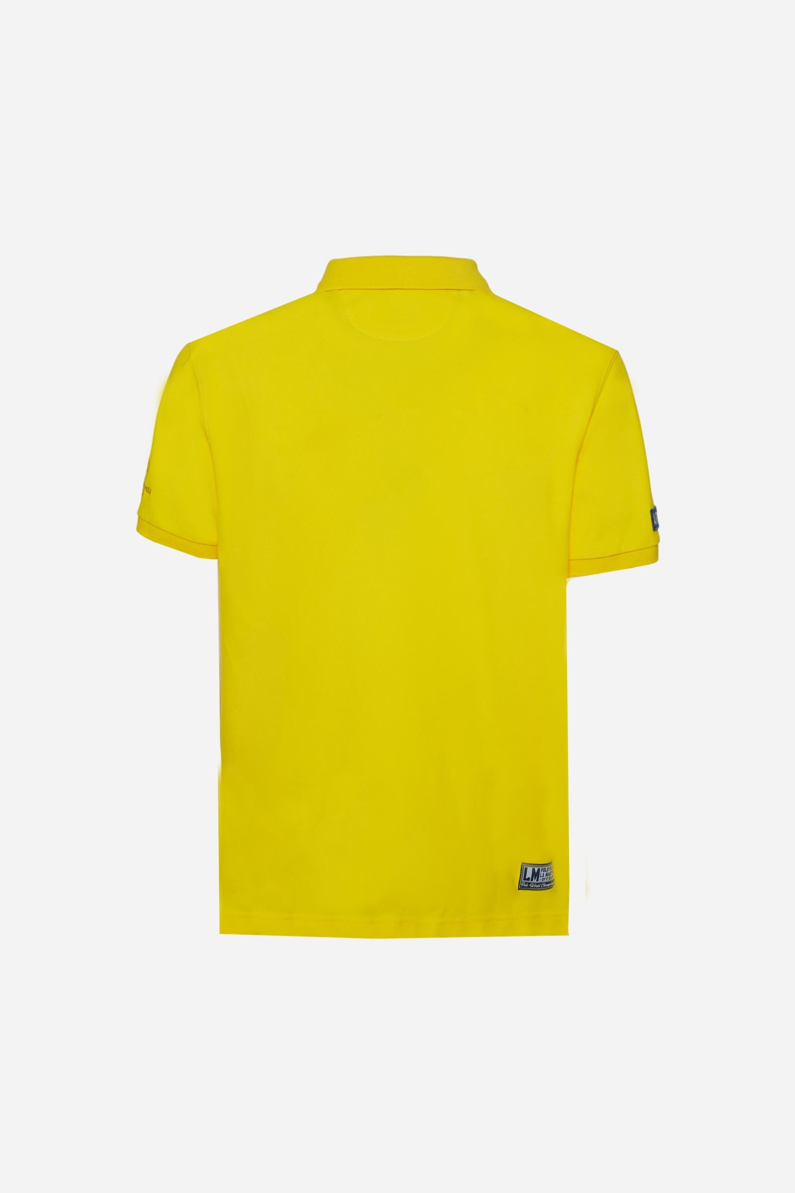 Men’s short-sleeve piqué polo Nations collection - Charo