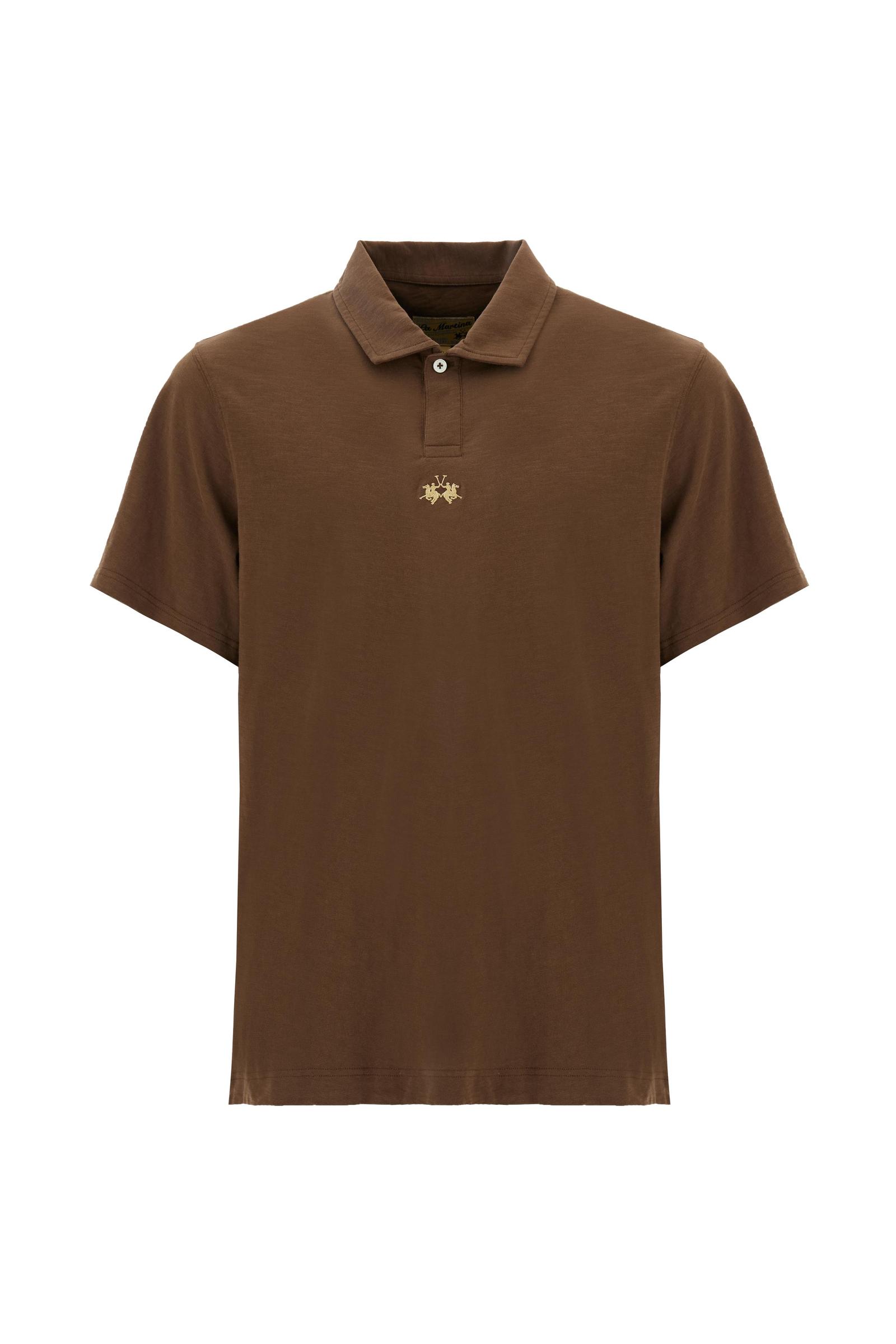 Men’s slub cotton jersey polo - Yoojoon