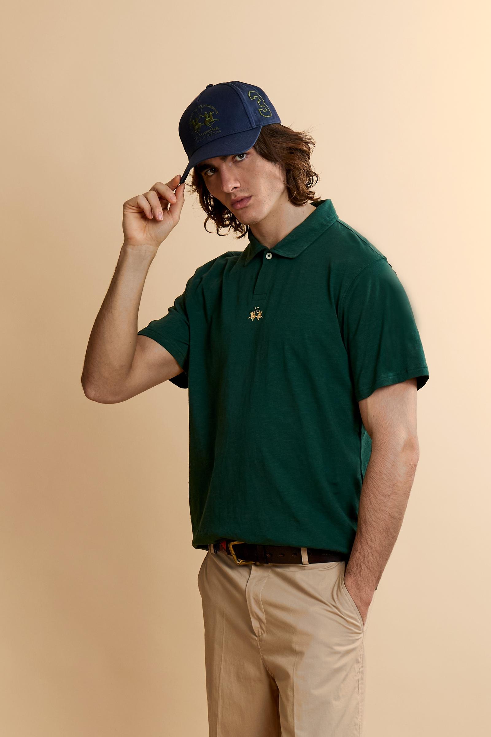 Polo homme en jersey flammé de coton - Yoojoon