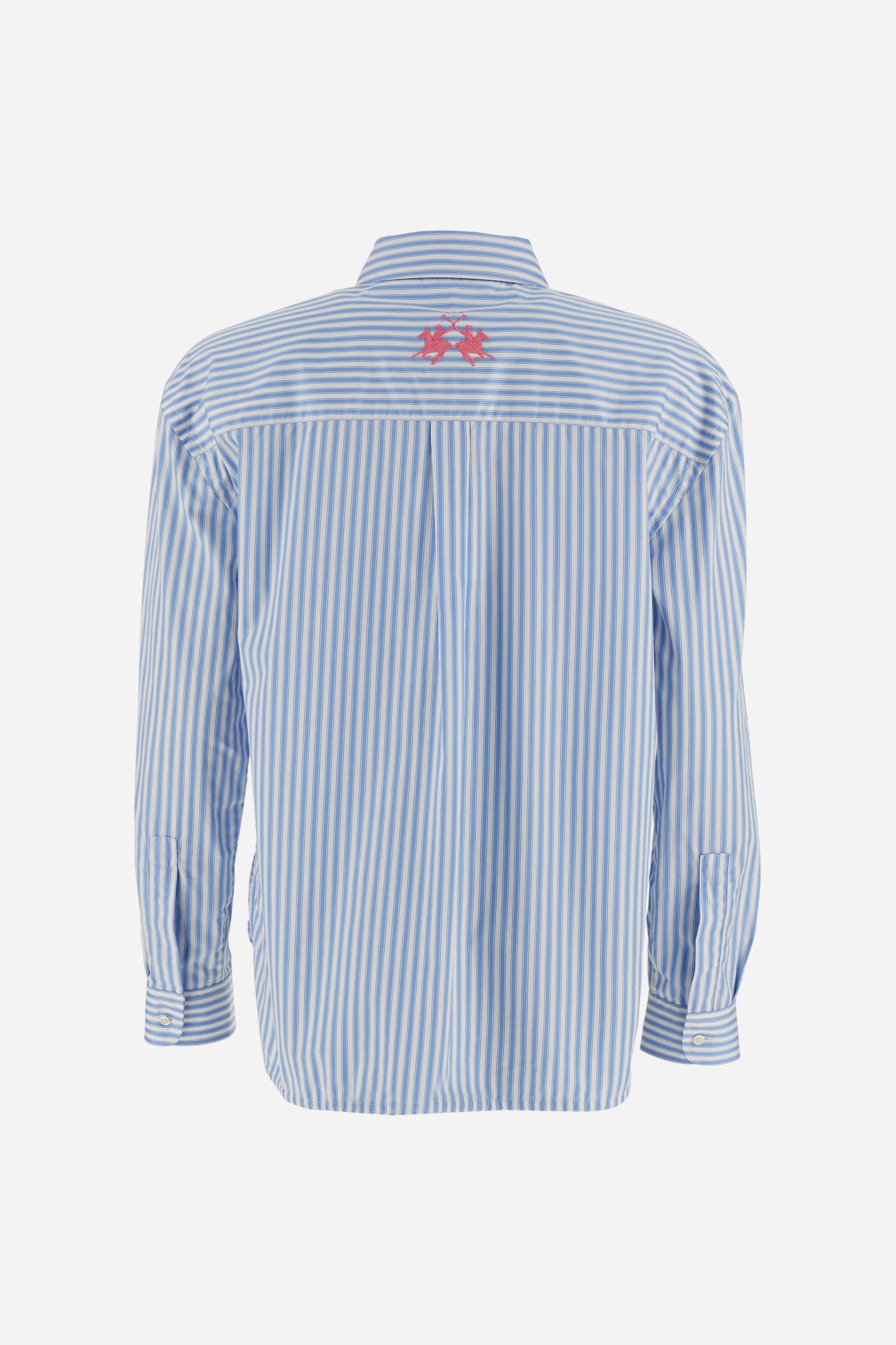 Women’s striped poplin shirt – Carlotta
