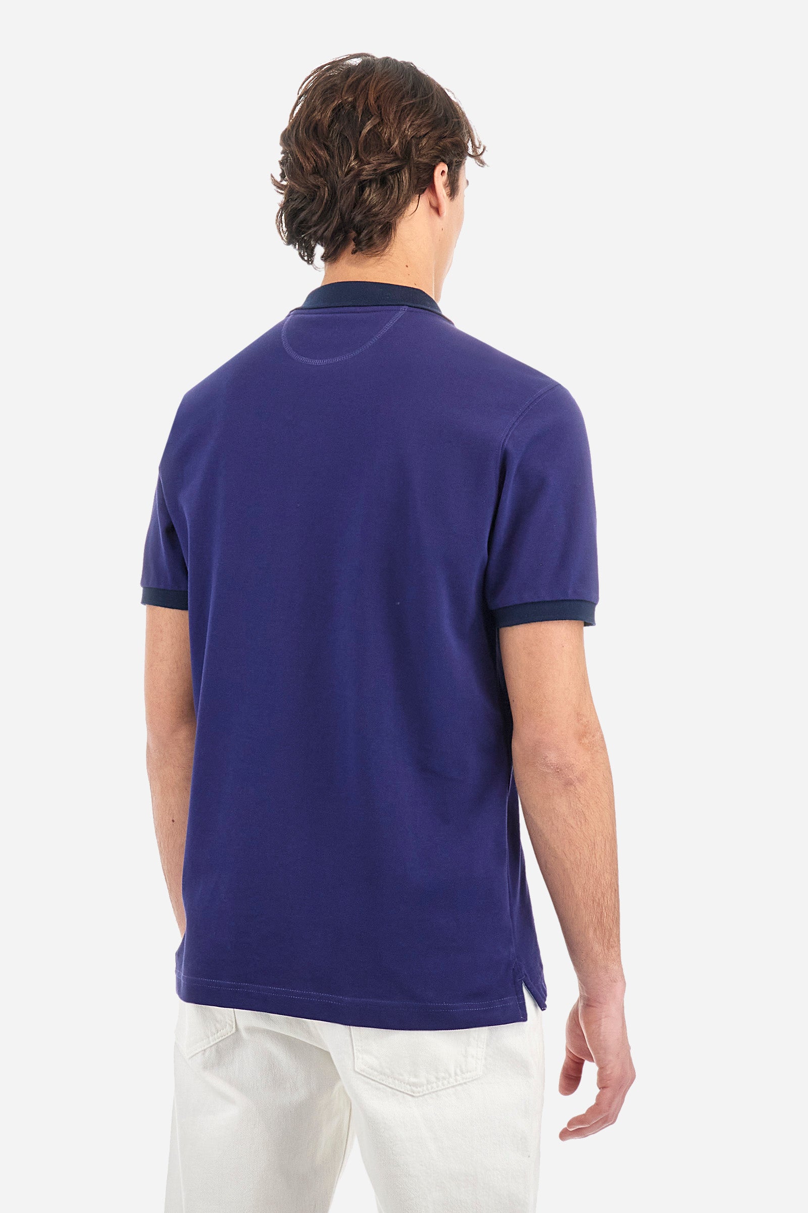 Polo en coton avec logo multicolore - Archer