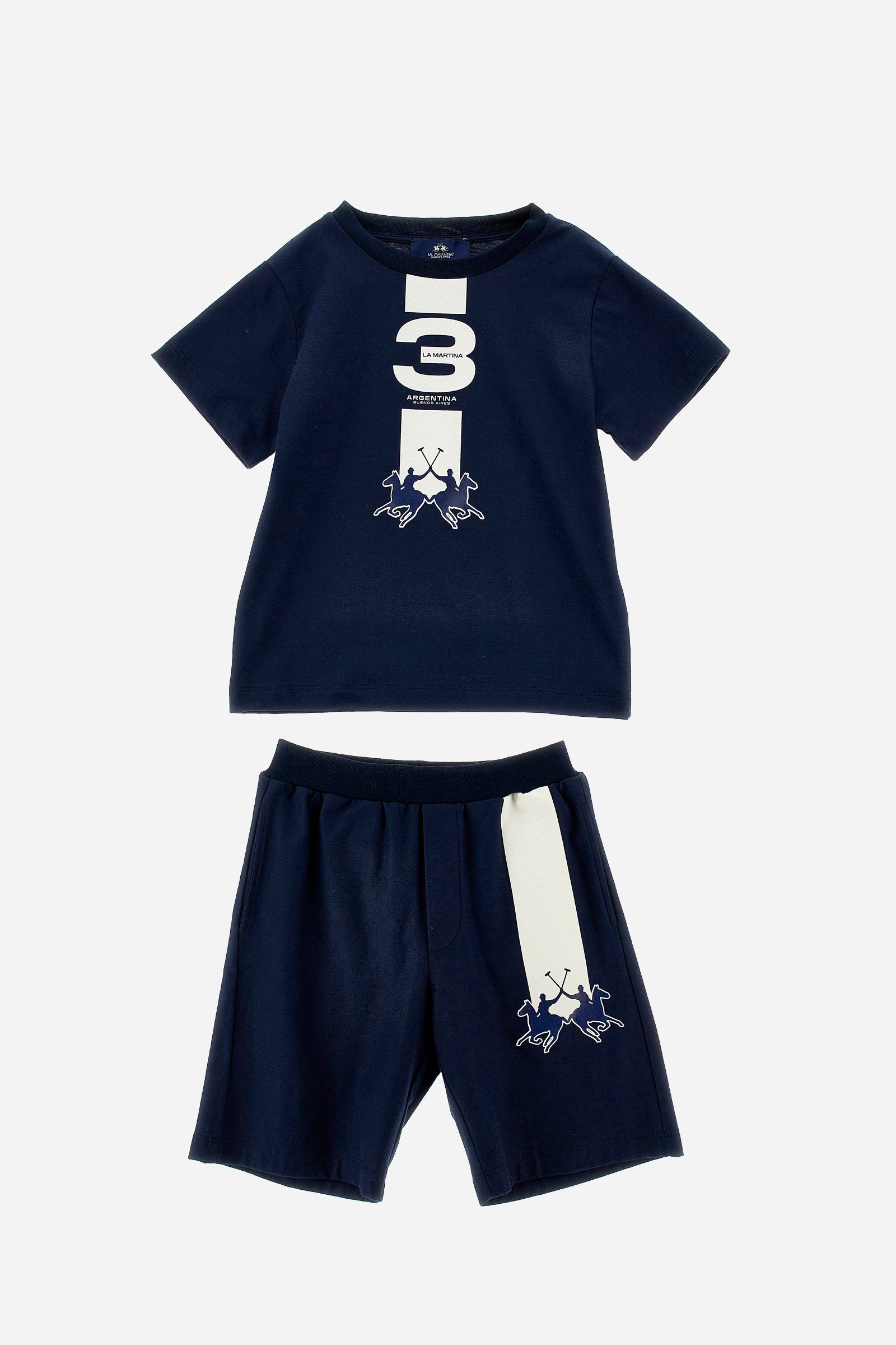 Boys' organic cotton T-shirt and bermuda shorts
