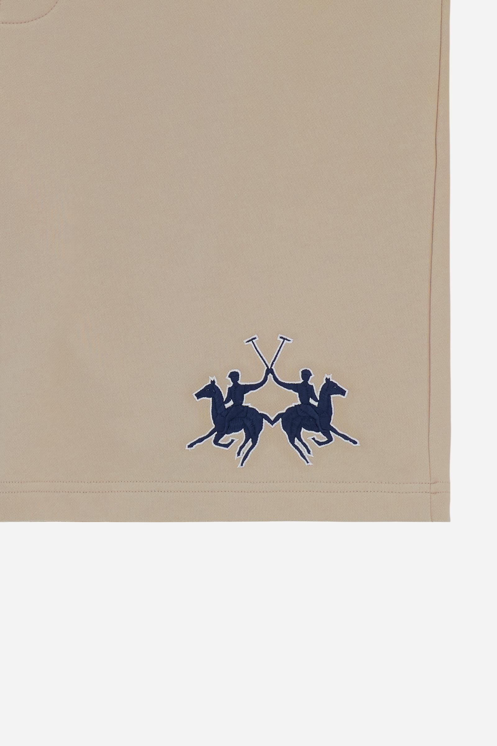 Bermudas hombre en felpa de algodón con maxi logo - Remi