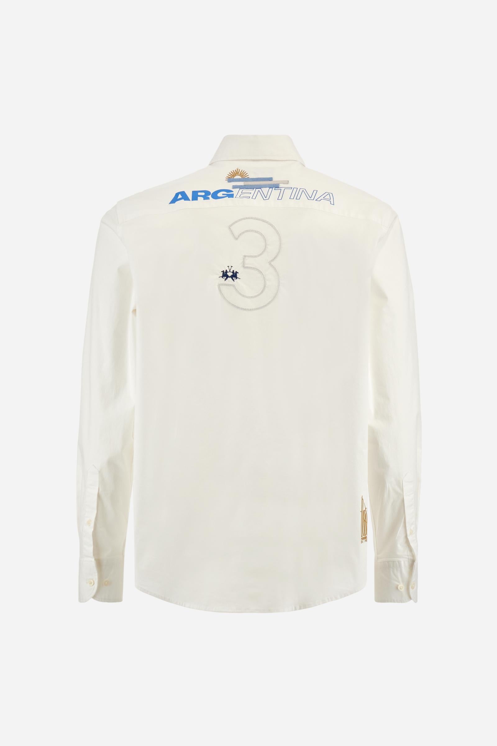 Regular fit cotton poplin shirt – Alfred