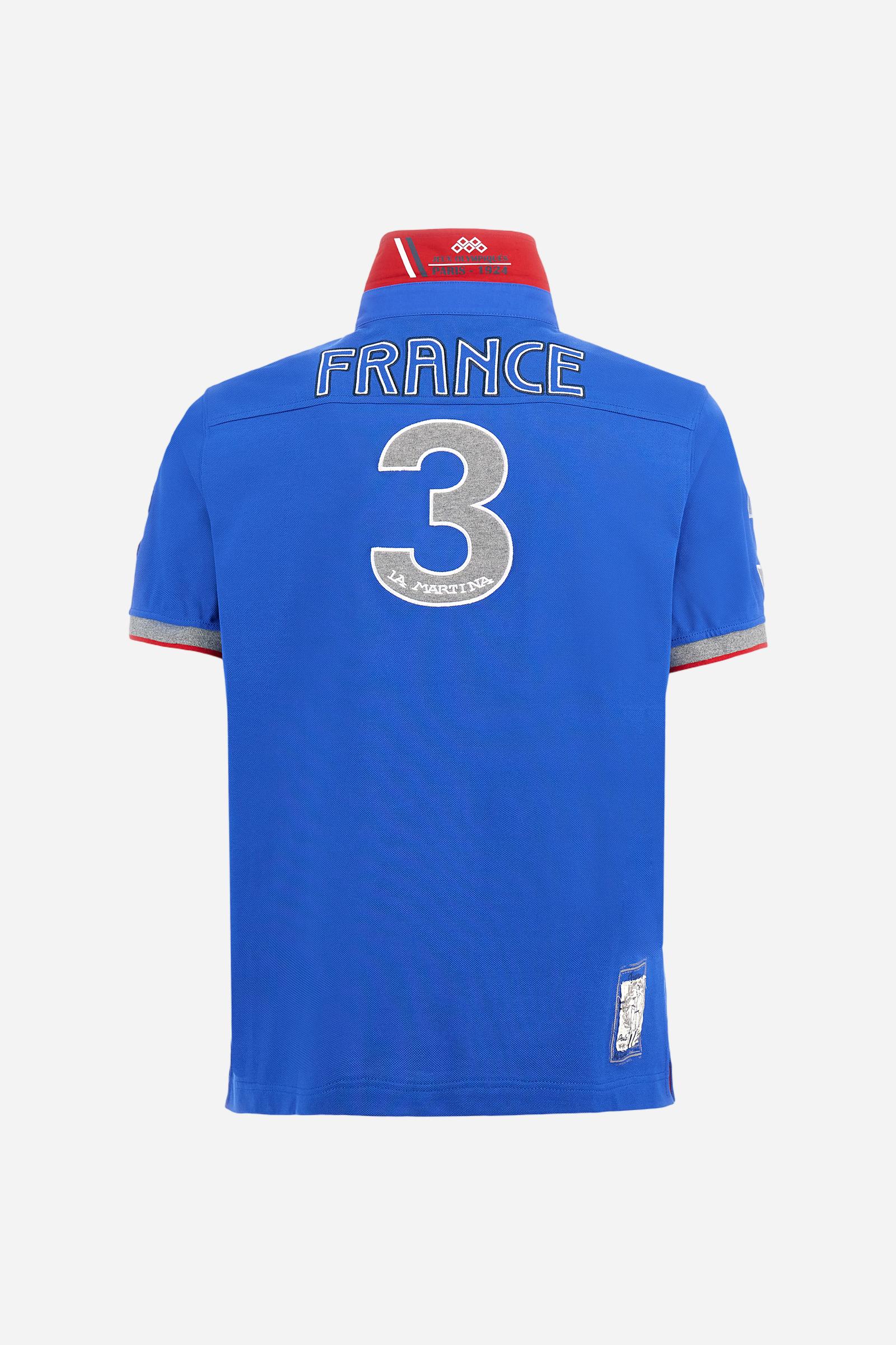 Regular fit polo shirt in stretch cotton piqué - Avelino