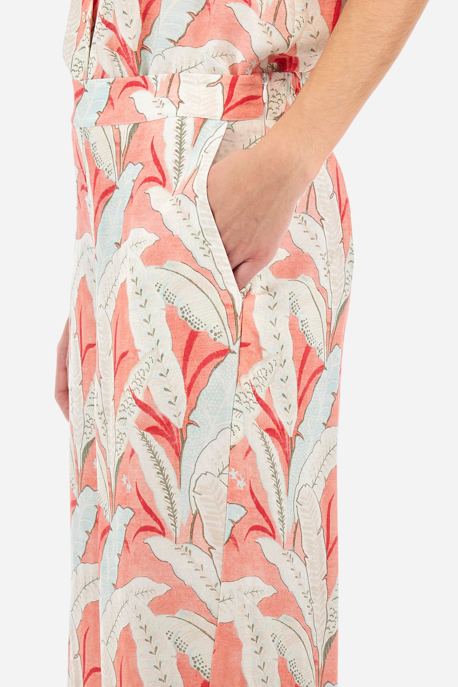 Regular fit trousers in viscose - Adelia