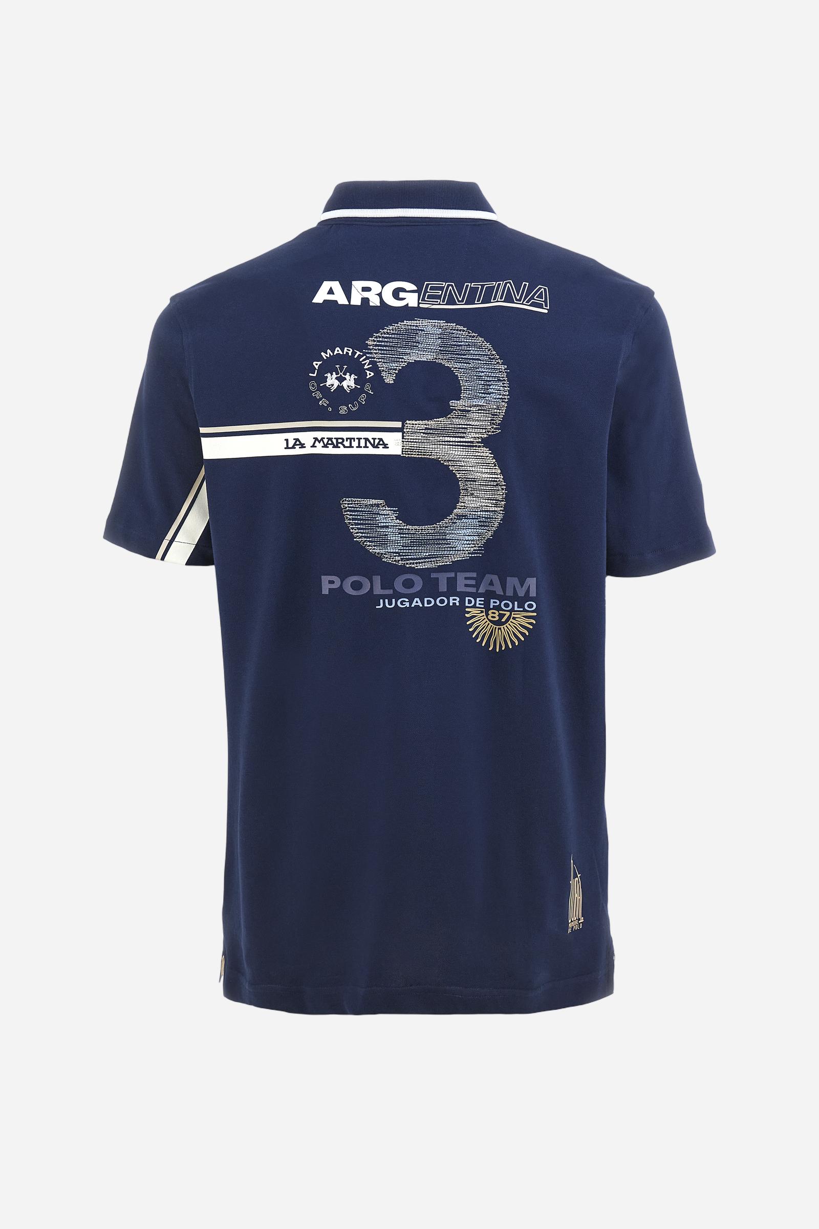 Polo en piqué de coton extensible coupe classique - Adem