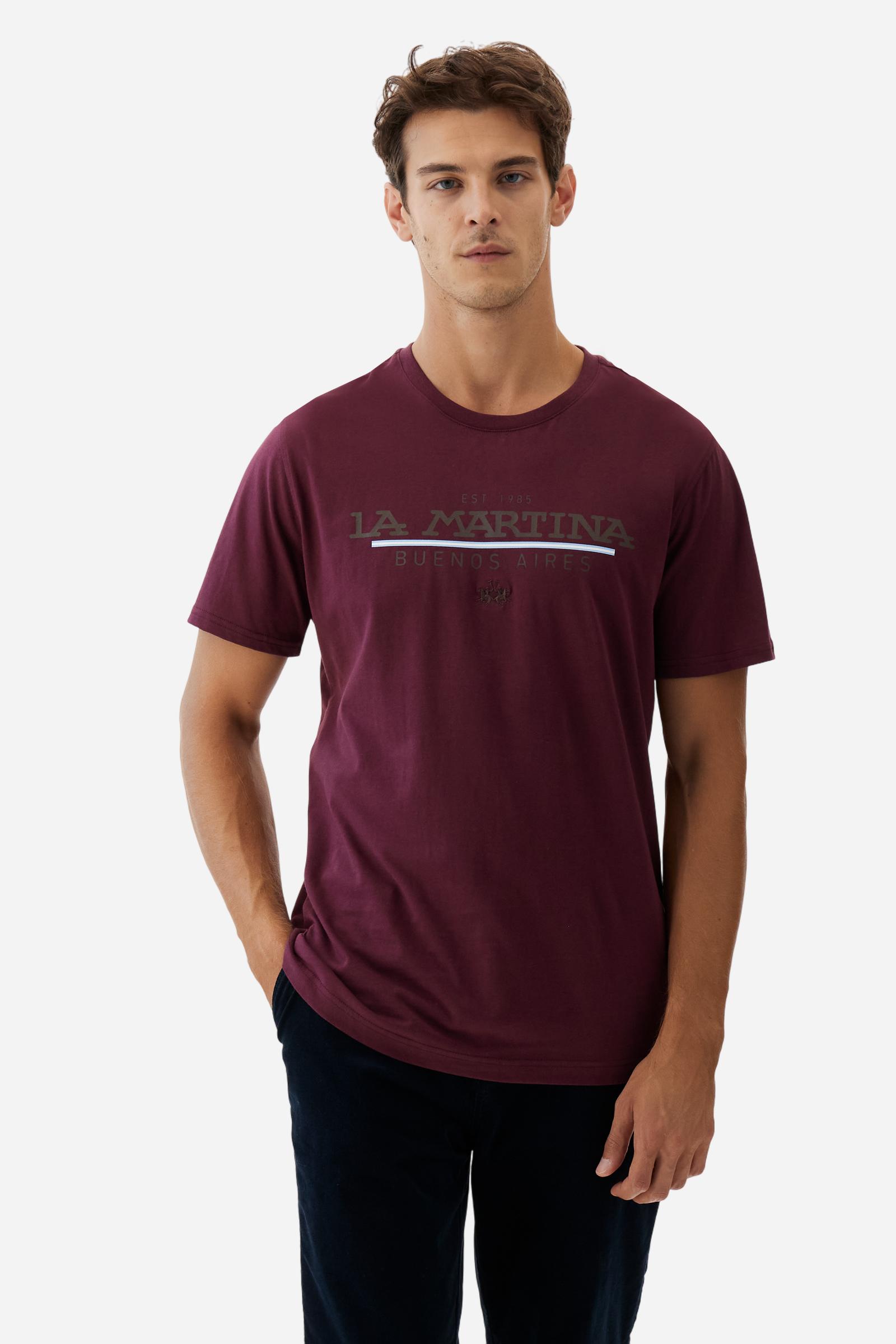 T-shirt homme en jersey coton La Martina EST 1985 - Benedicto