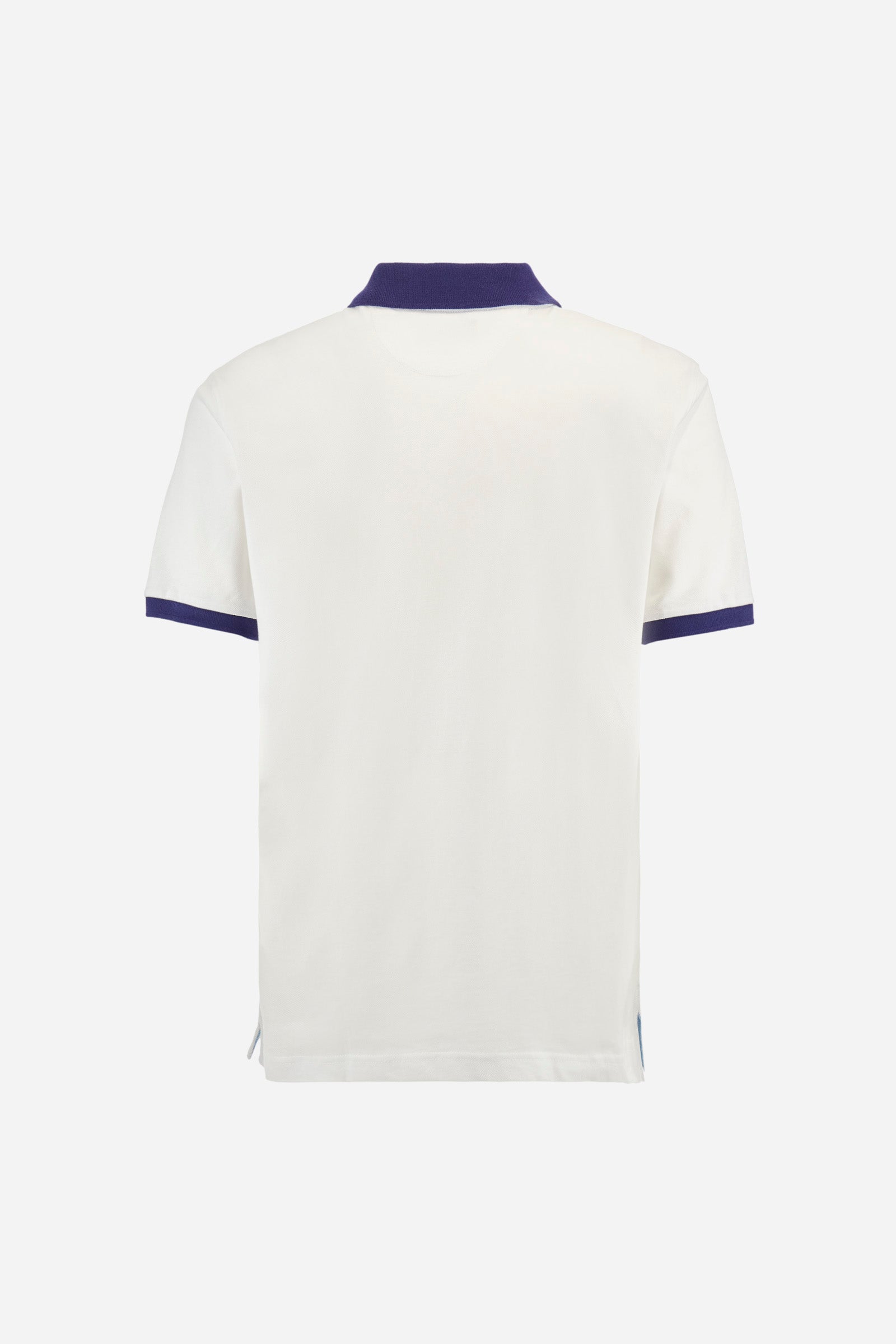 Cotton polo with multicolor logo - Archer