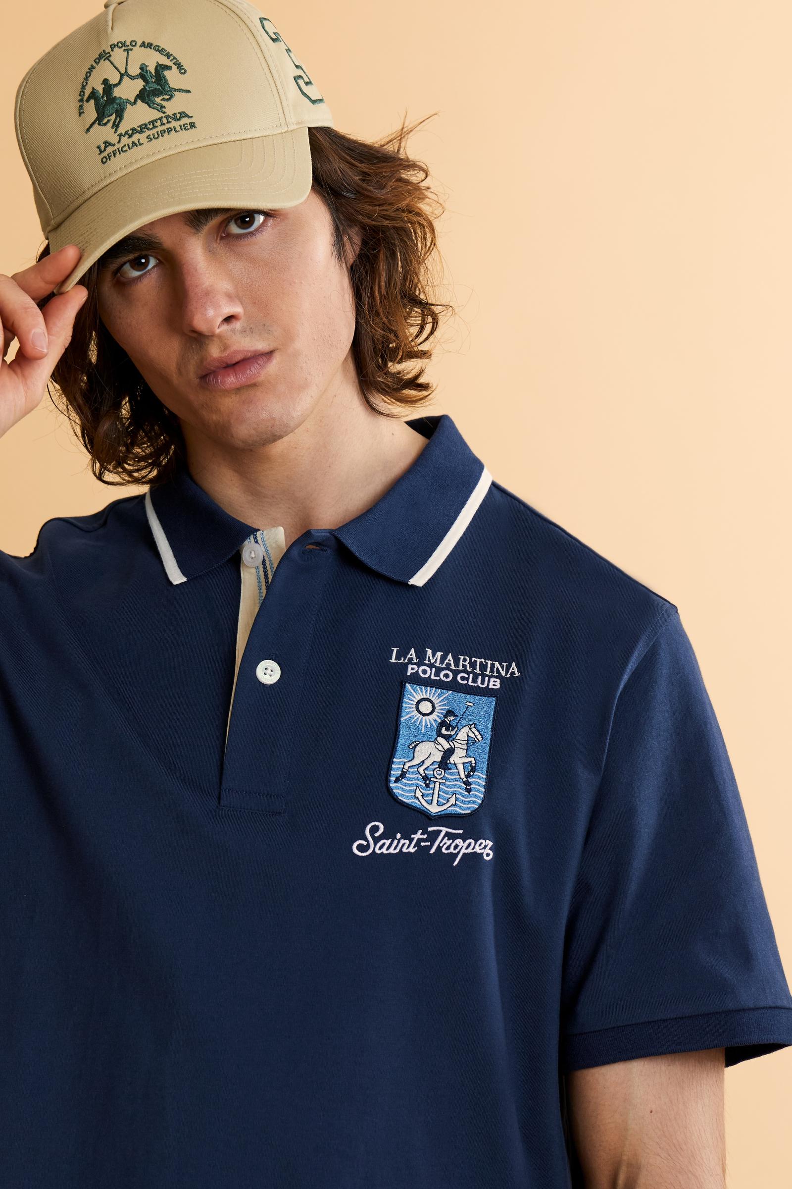 Men's short sleeve polo in jersey Saint Tropez - Charlton