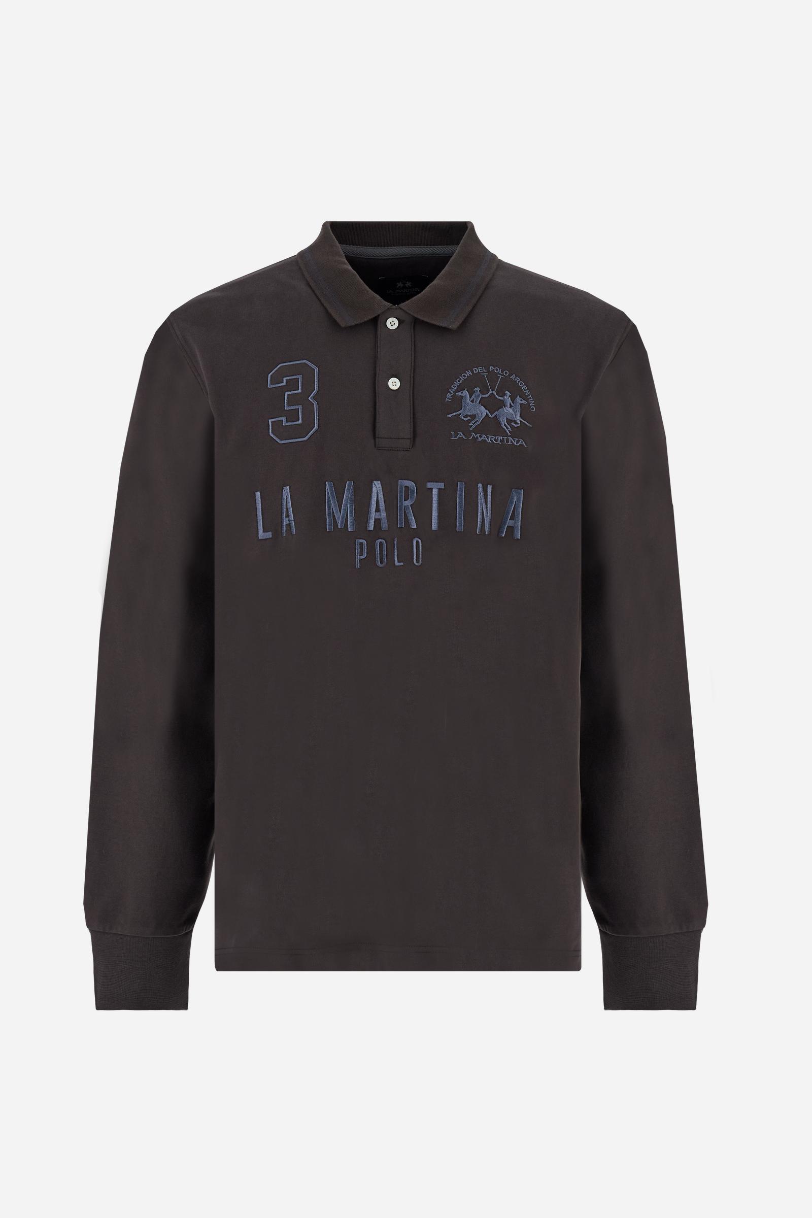 Men’s soft-touch jersey polo Iconic La Martina - Broox