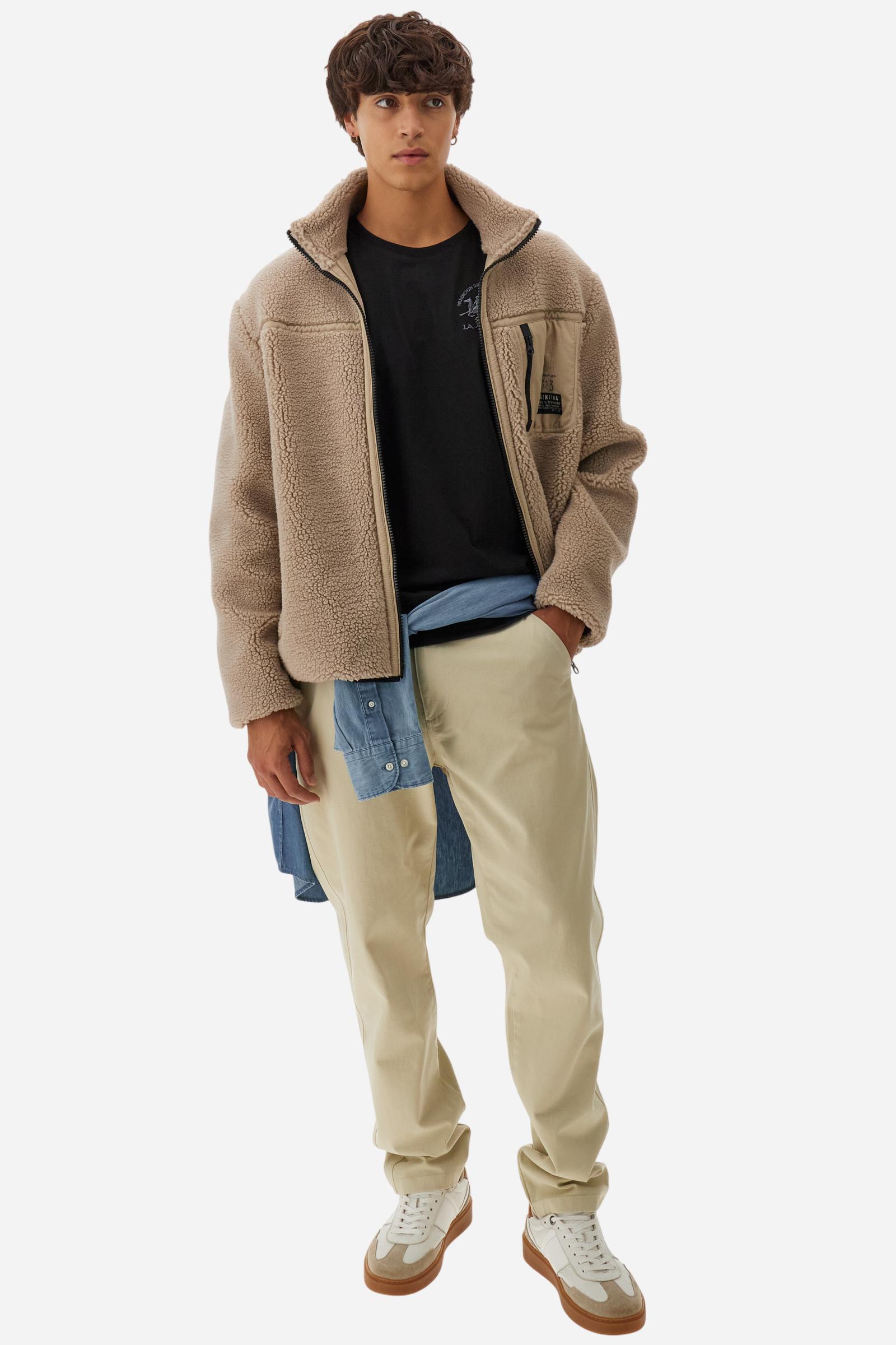 Men’s cotton T-shirt with Team logo - Black