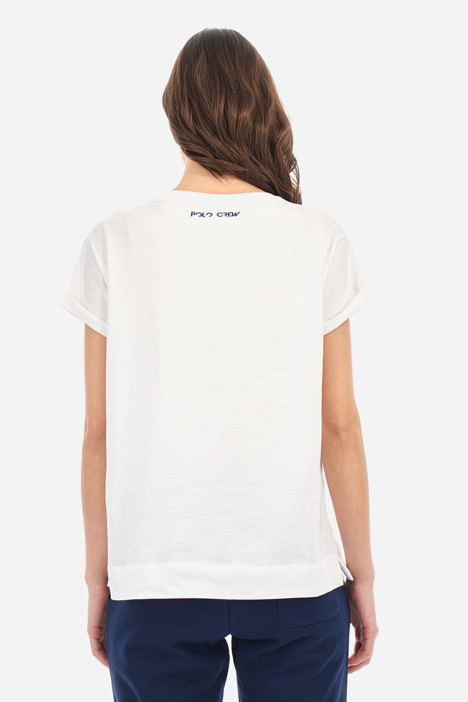 Women’s T-shirt with Polo Crew embroidery - Agar