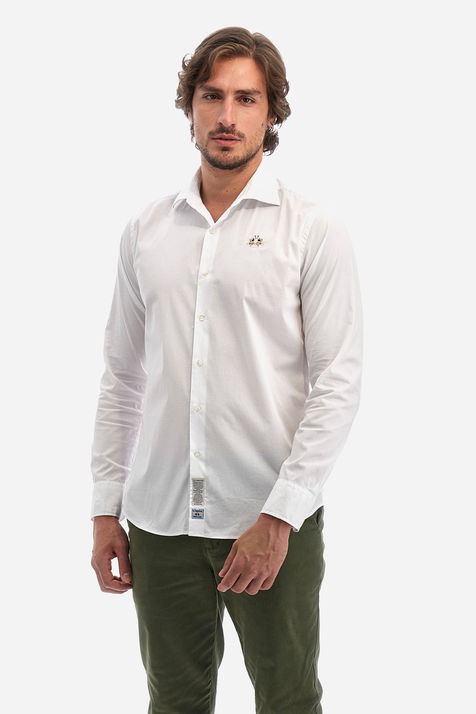 Men's slim fit shirt small logo Innocent La Martina