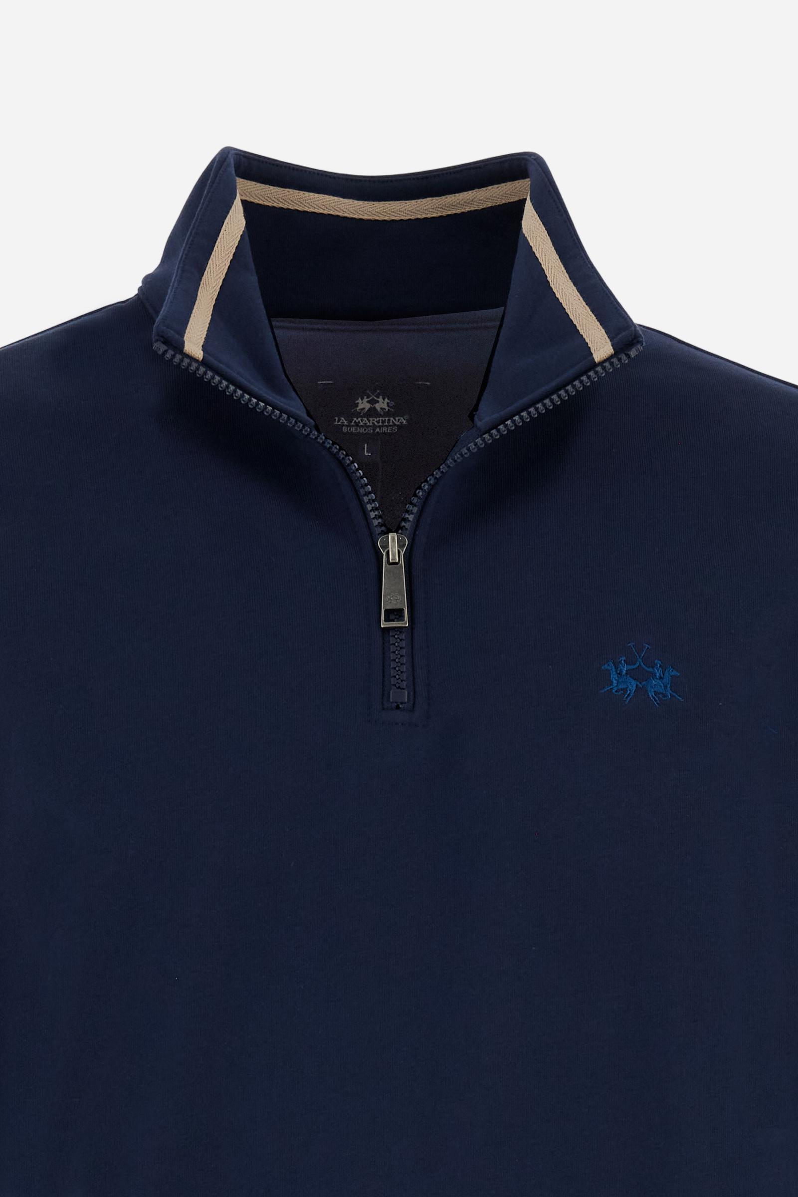 Men’s half zip cotton French Terry sweatshirt – Chalino