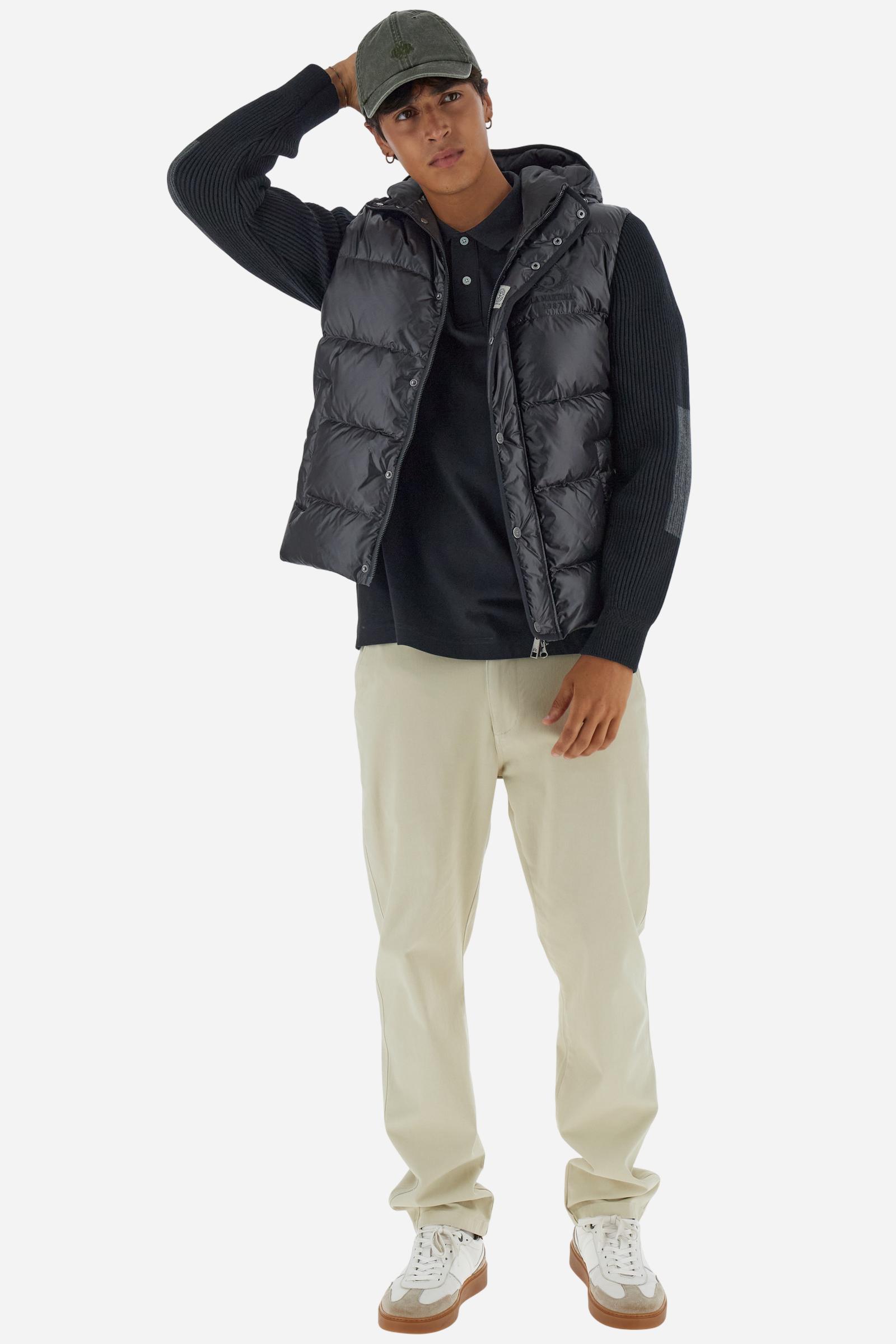 Men’s iridescent nylon jacket knit sleeves - Baptist