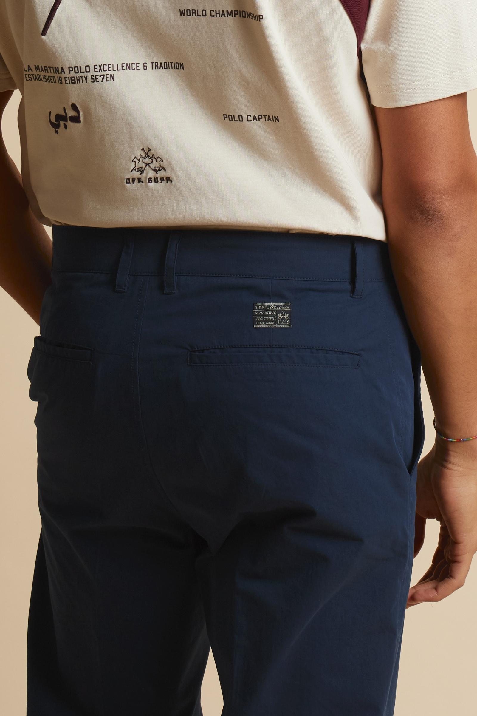 Men’s cotton poplin chino trousers - Cassian