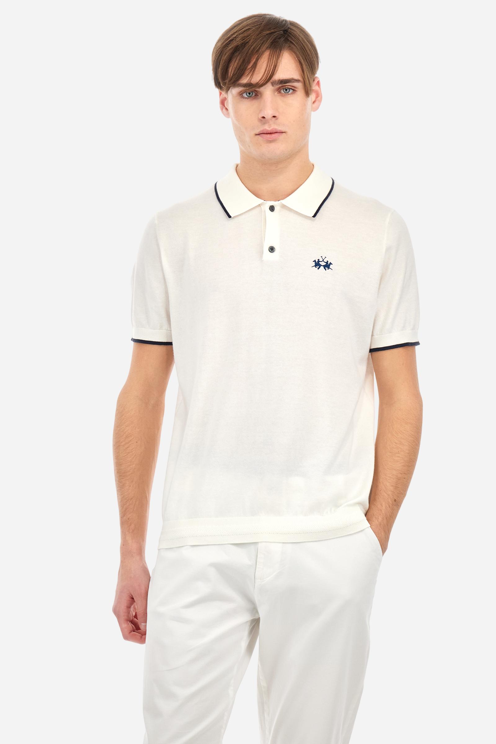 Polo shirt in tricot cotton knit in regular fit - Austin