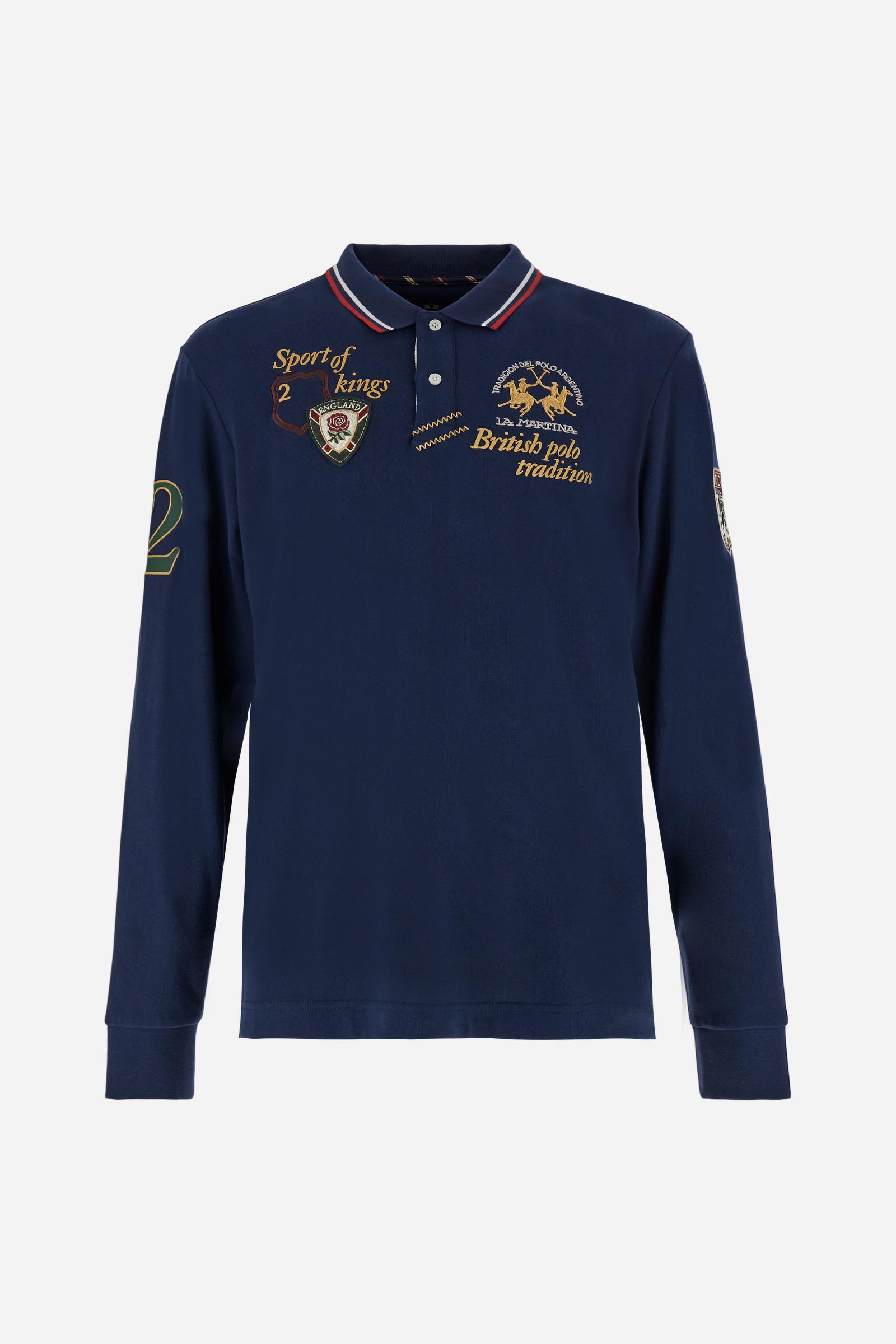 Men’s soft‑touch jersey polo shirt - Bertram