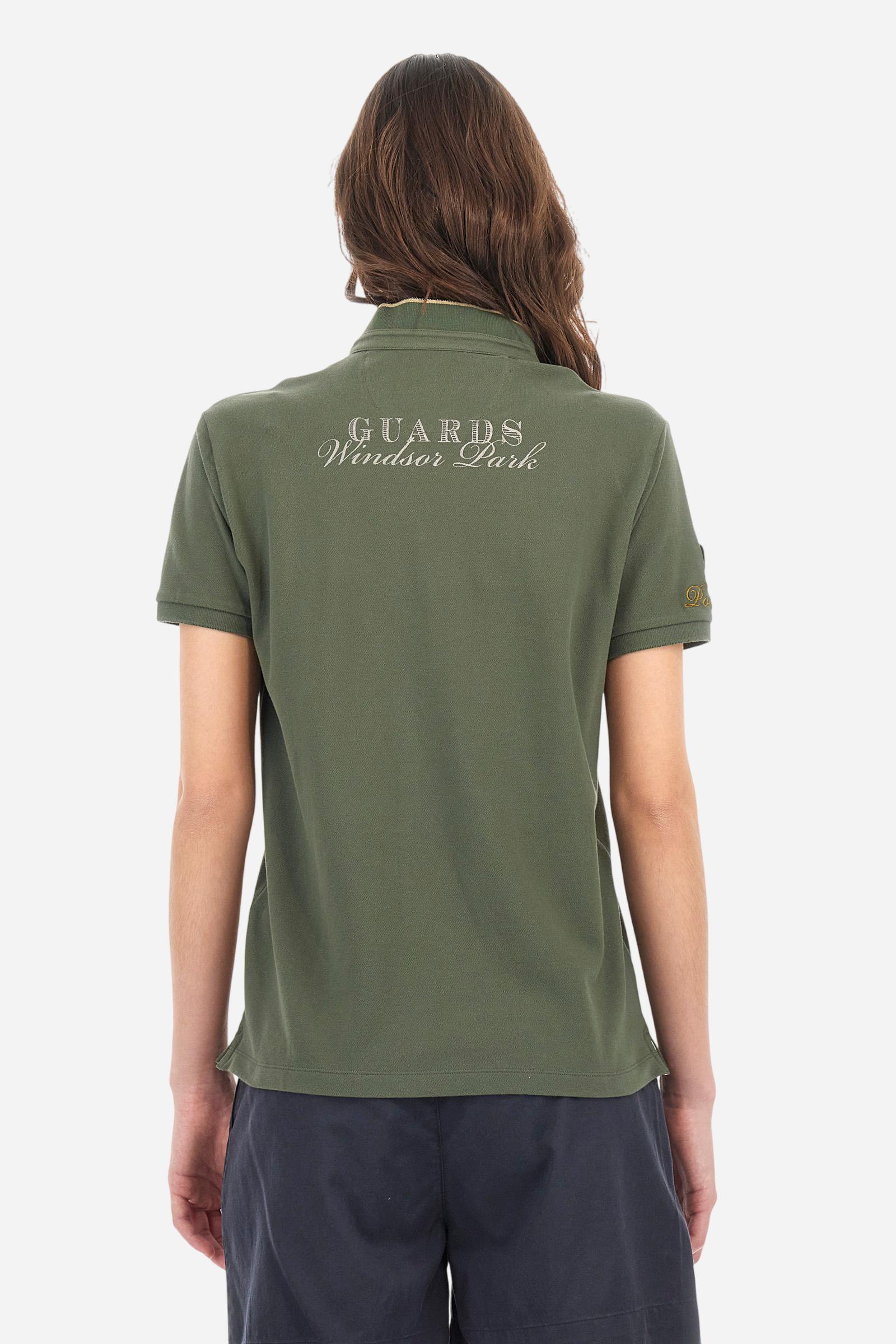 Polo coupe classique en piqué de coton extensible - Ambra