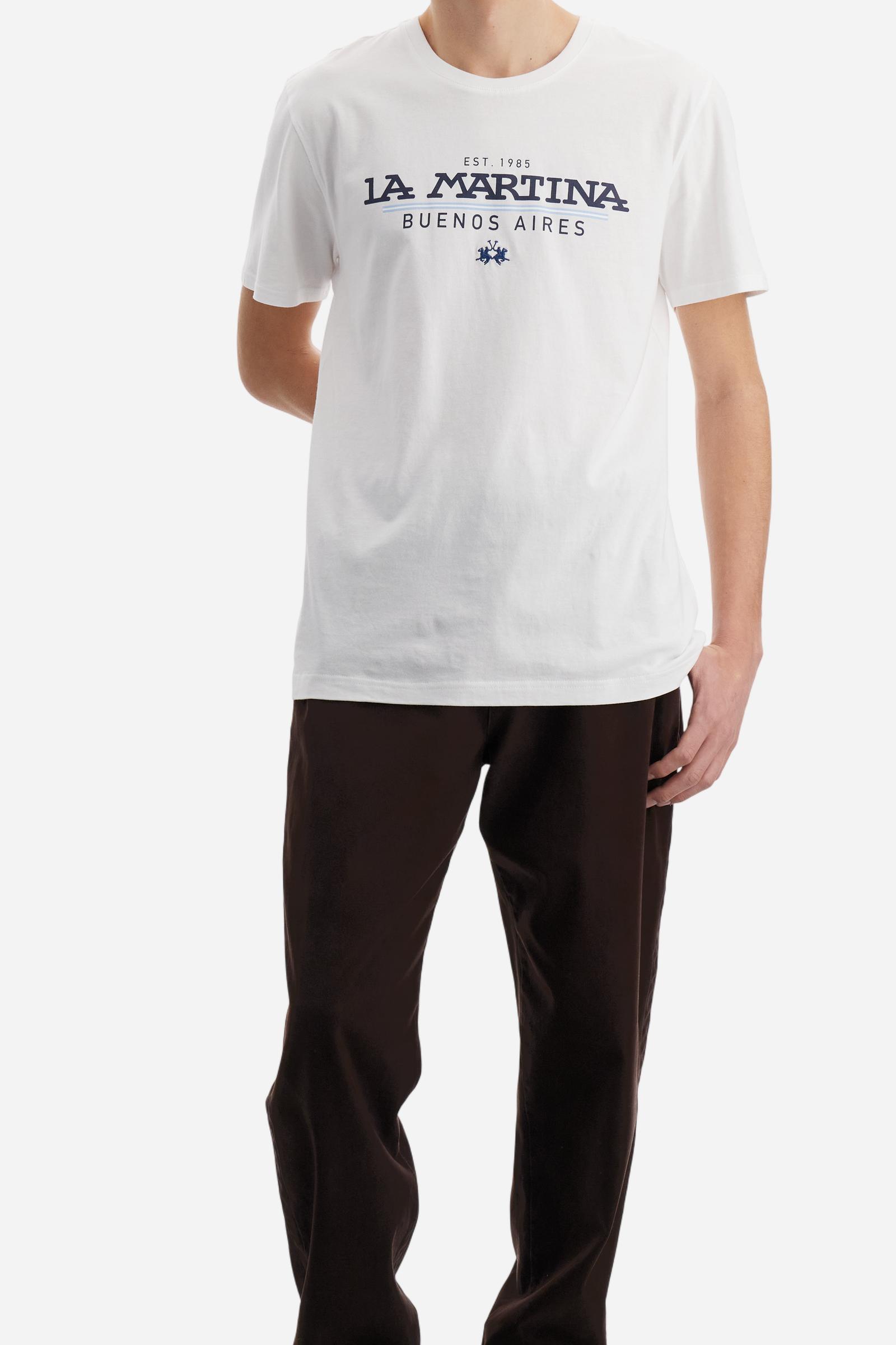 Men’s cotton jersey T-shirt La Martina EST 1985 - Benedicto