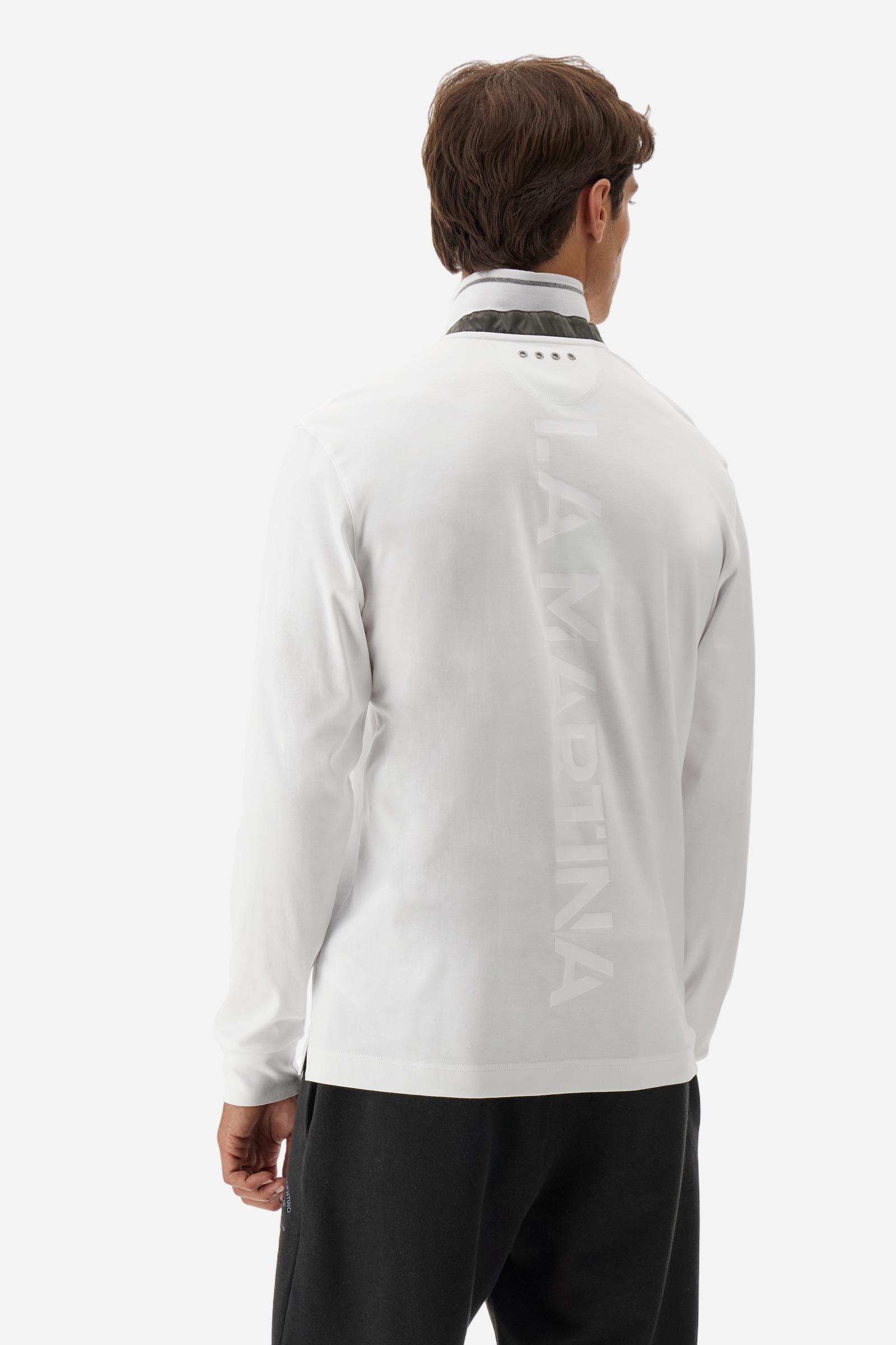 Men’s long-sleeve polo fluid jersey AAP - Booker