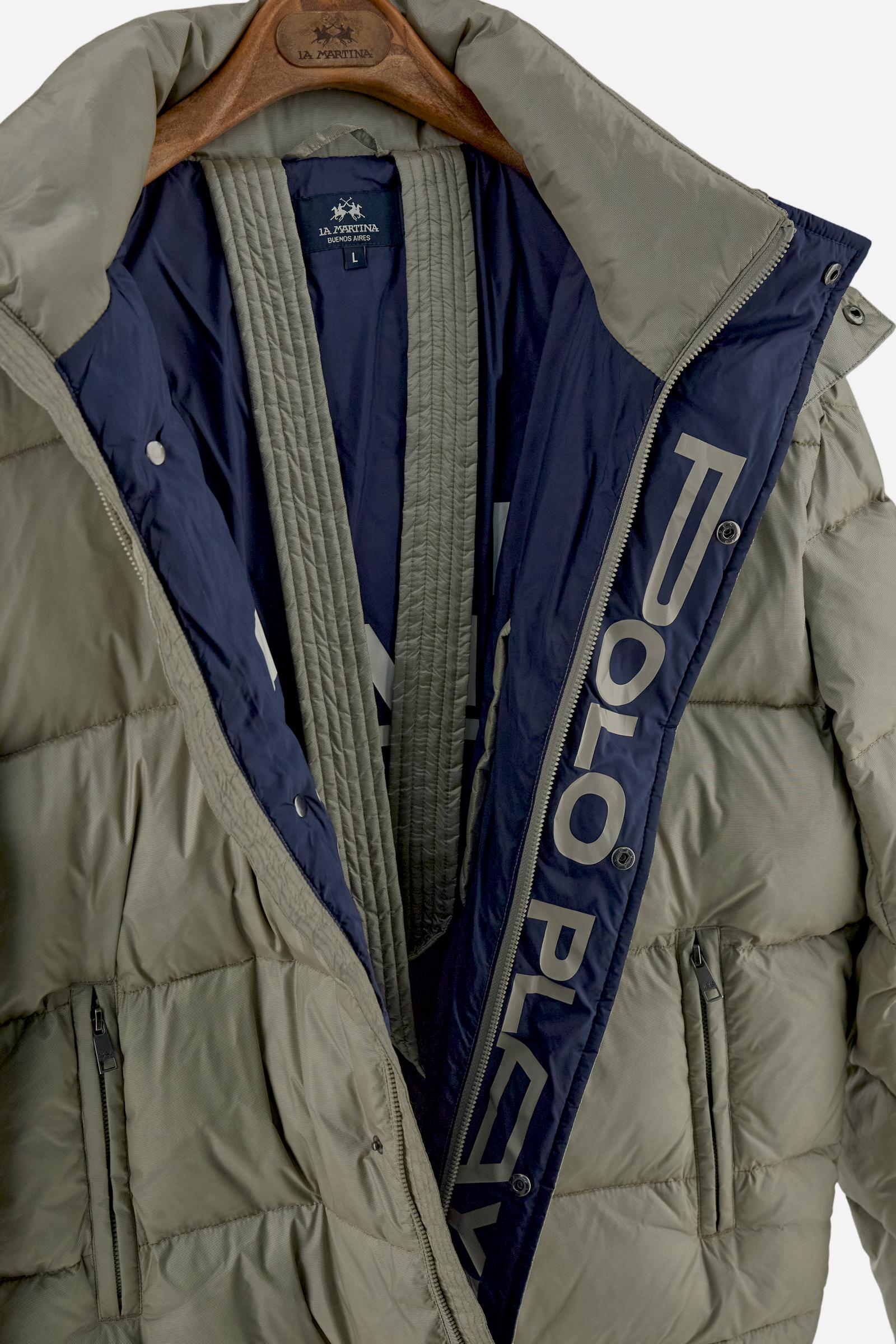 Men’s iridescent nylon down jacket Polo Player - Bert