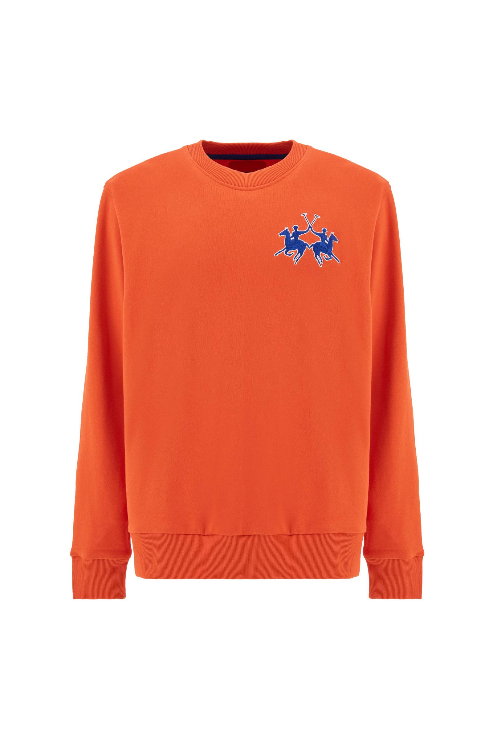 Men's crewneck sweatshirt in french terry with maxi logo - Chuy
