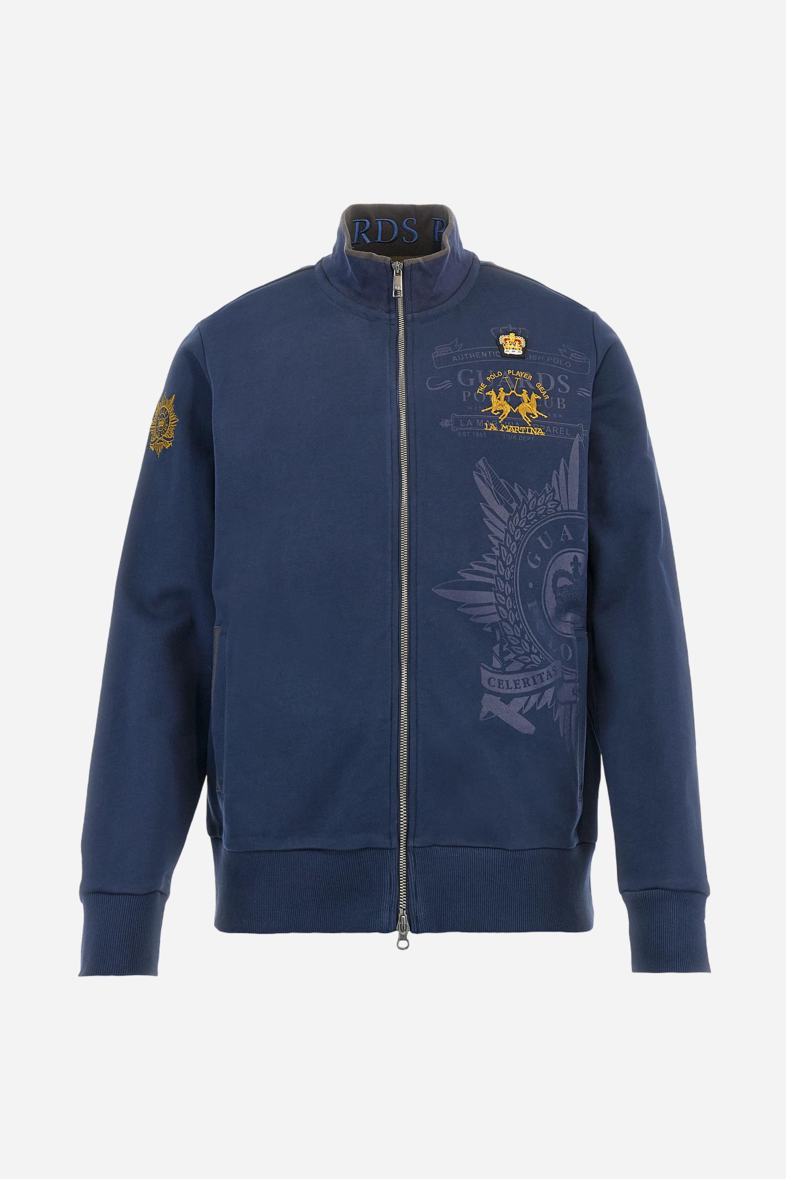 Guards sweatshirt in French terry cotton with regular fit - Adelmo