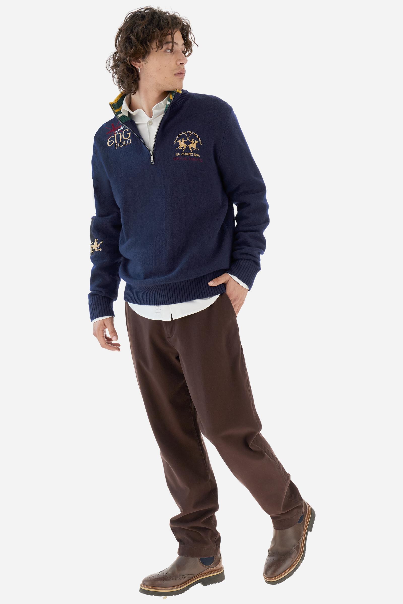 Men’s half zip lambswool sweater Special Event - Burton