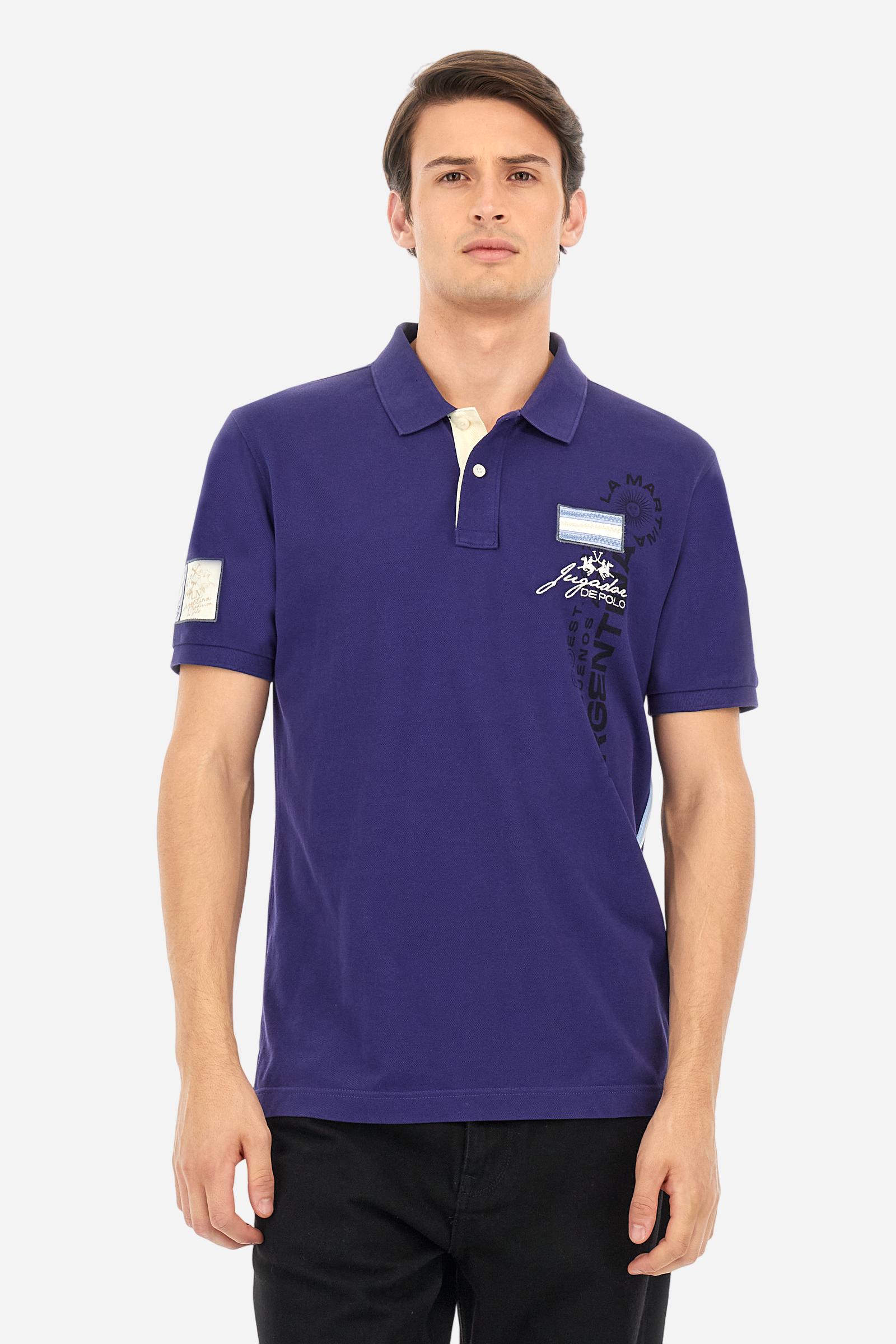 Regular fit polo shirt in stretch cotton piqué - Airton