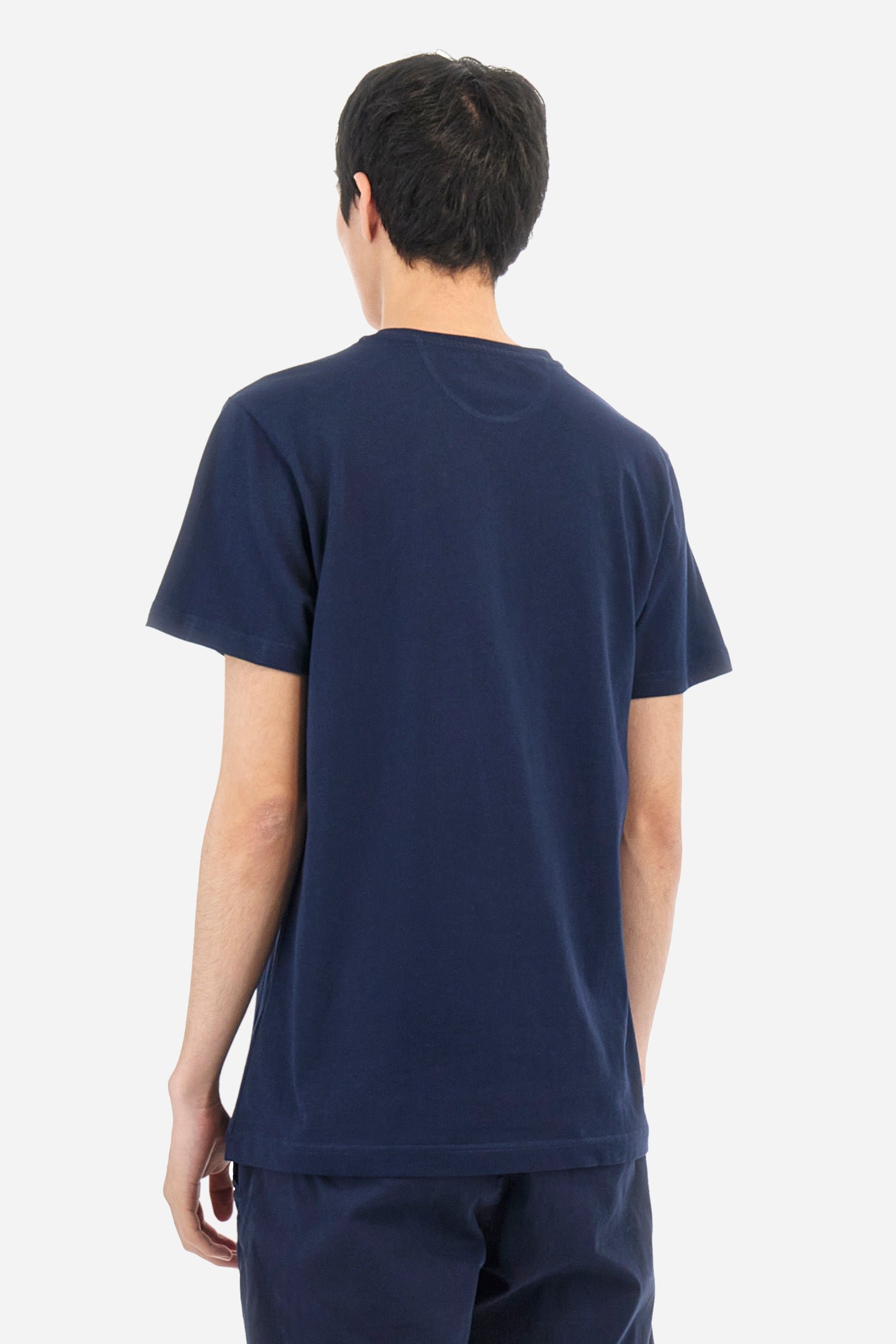 Cotton T-shirt with multicolor logo - Anastasios