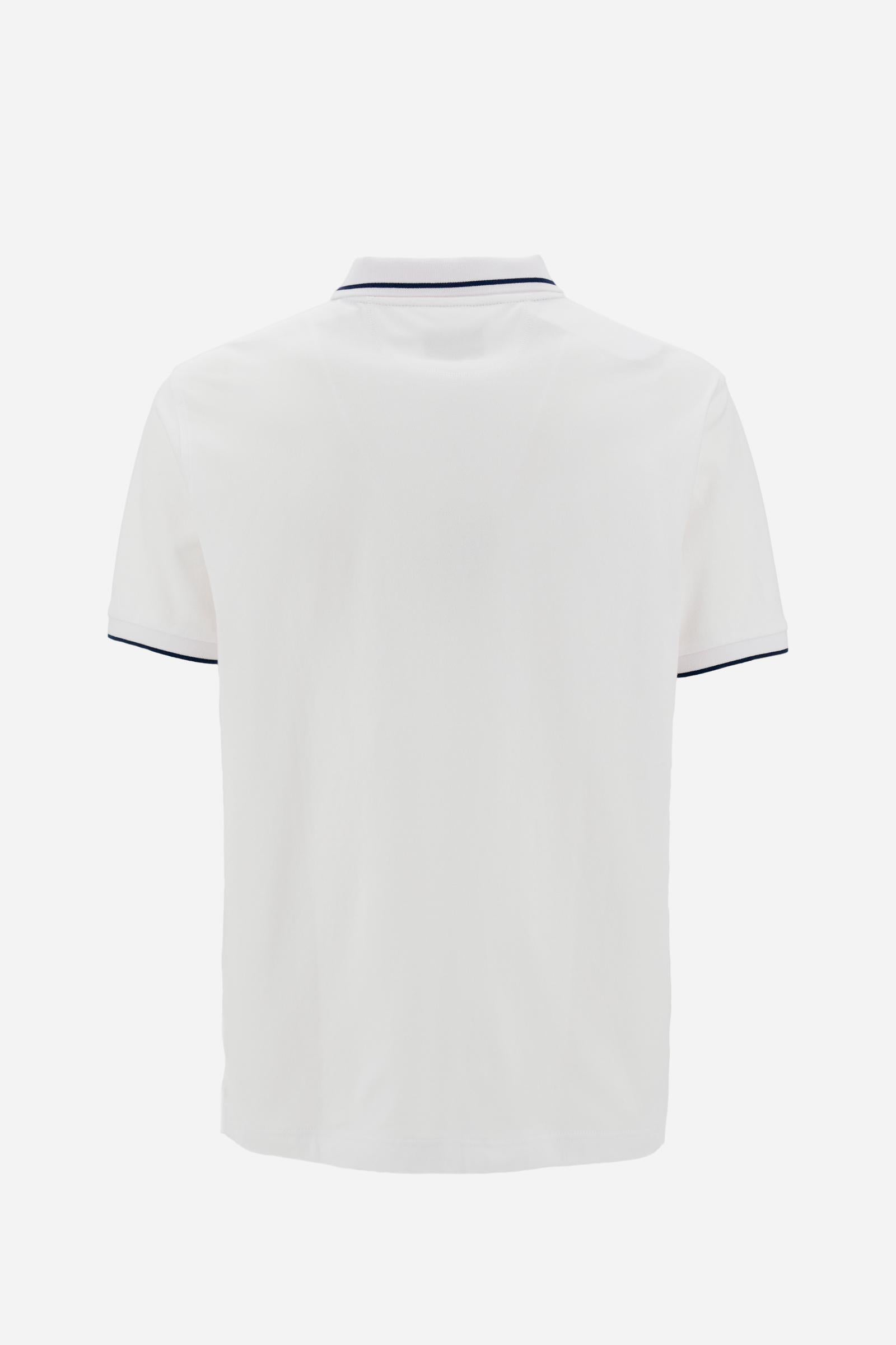 Men's short sleeve polo in stretch piqué Iconic - Yeshayahu
