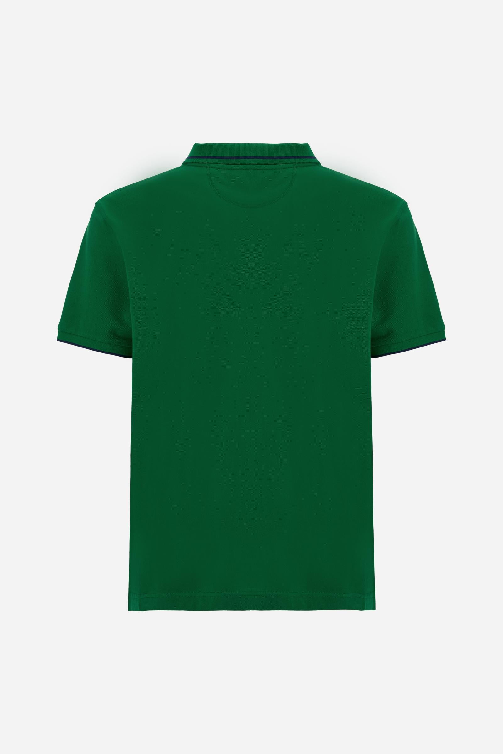Men's short sleeve polo in stretch piqué Iconic - Yeshayahu