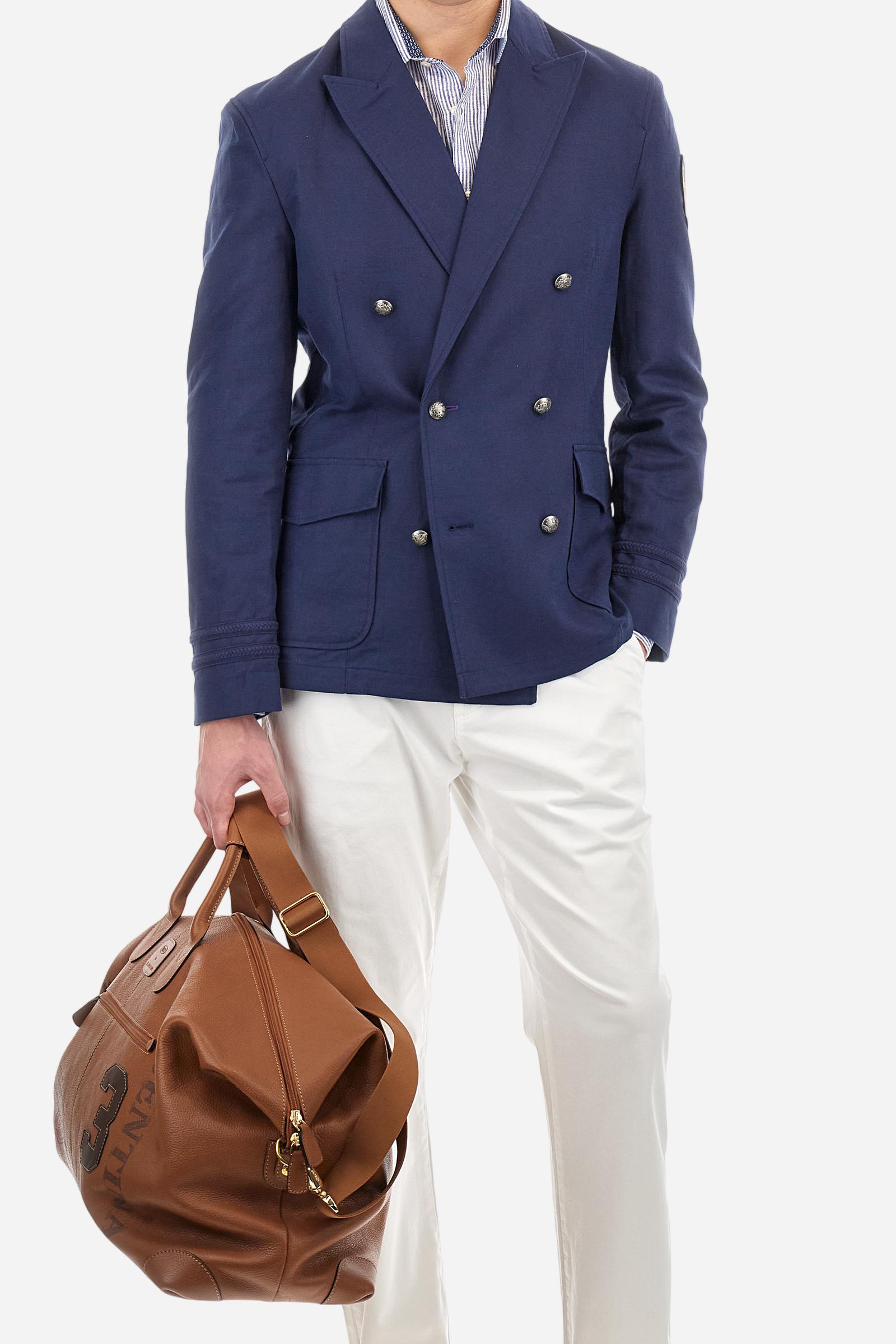 Regular fit linen canvas shirt – Andres