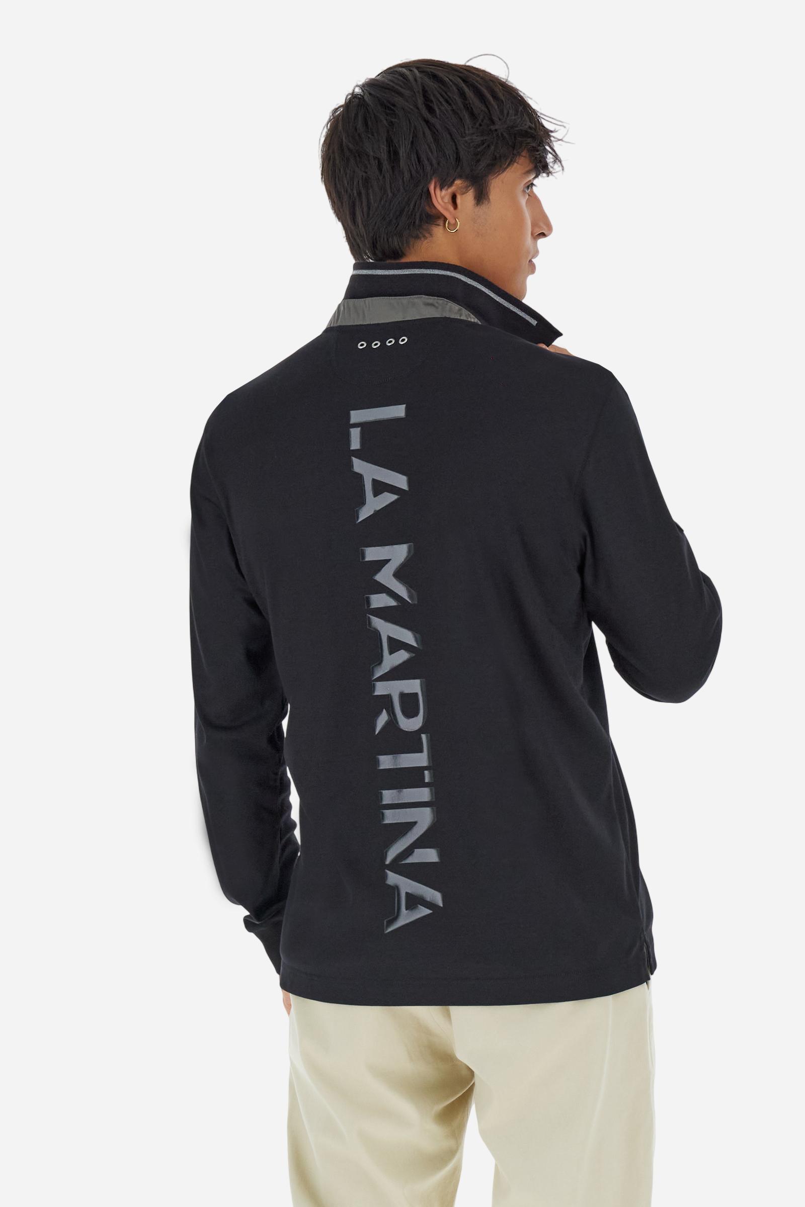 Men’s long-sleeve polo fluid jersey AAP - Booker