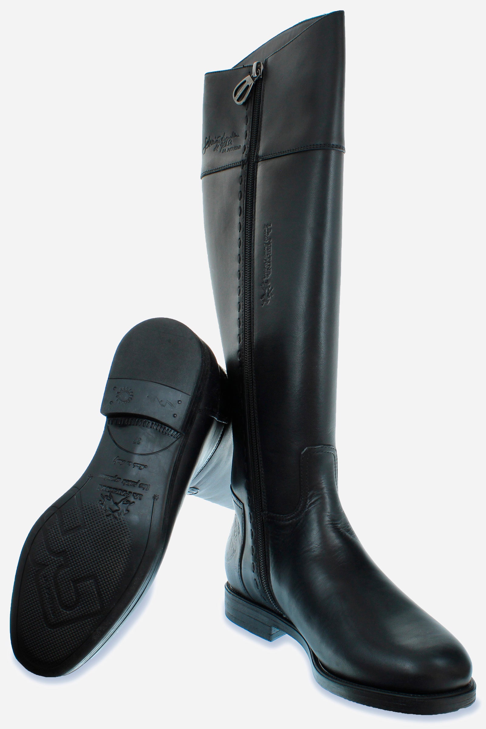 Women’s equestrian style leather boot