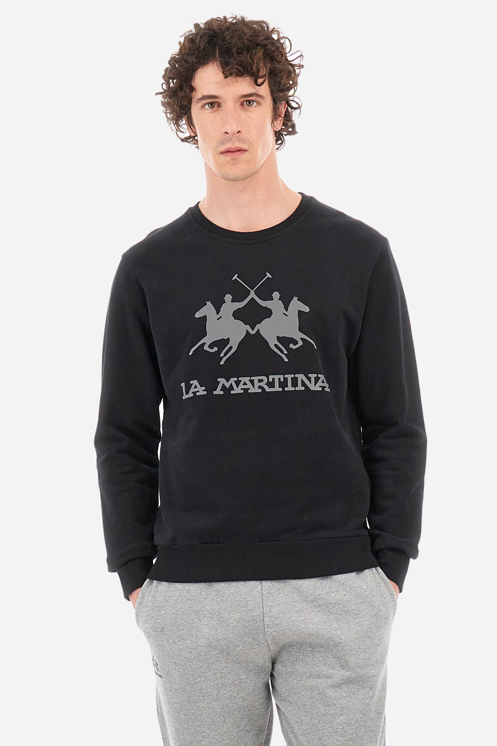 La Martina Buzos Men's Crew-neck Sweatshirt In A Regular Fit