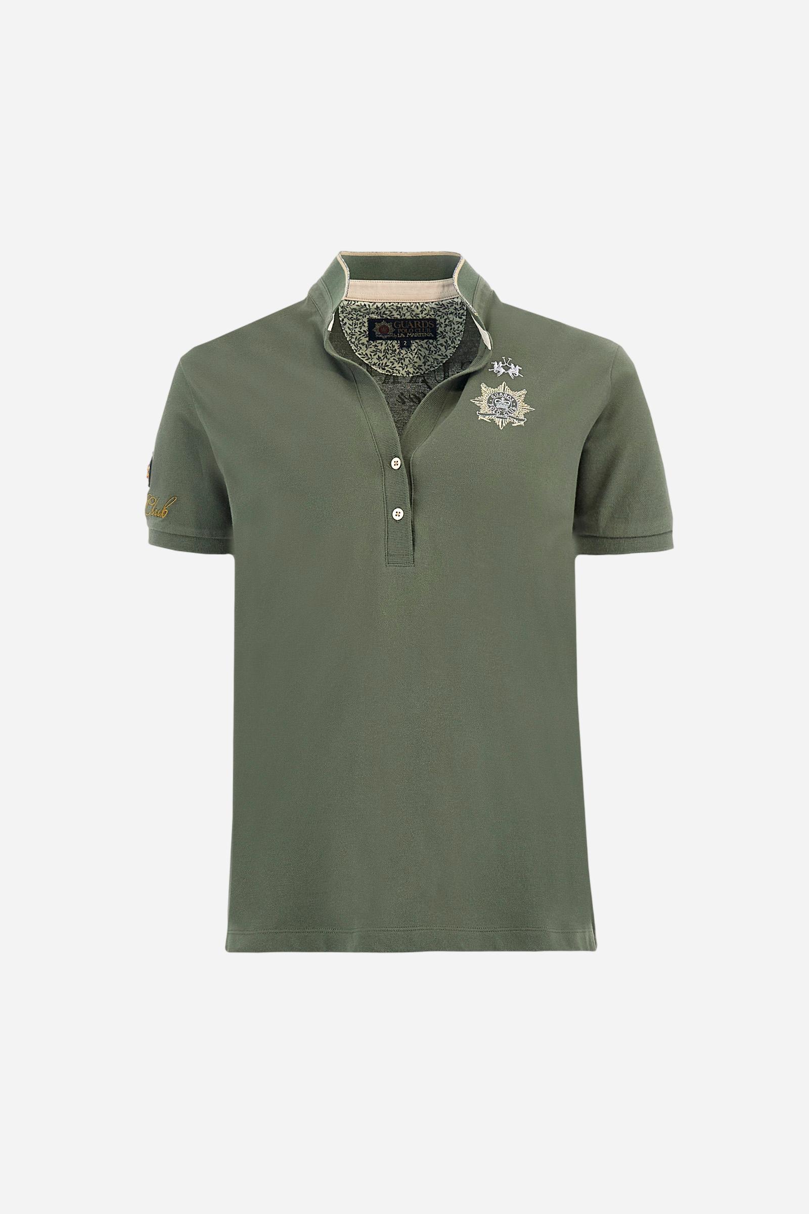 Polo coupe classique en piqué de coton extensible - Ambra