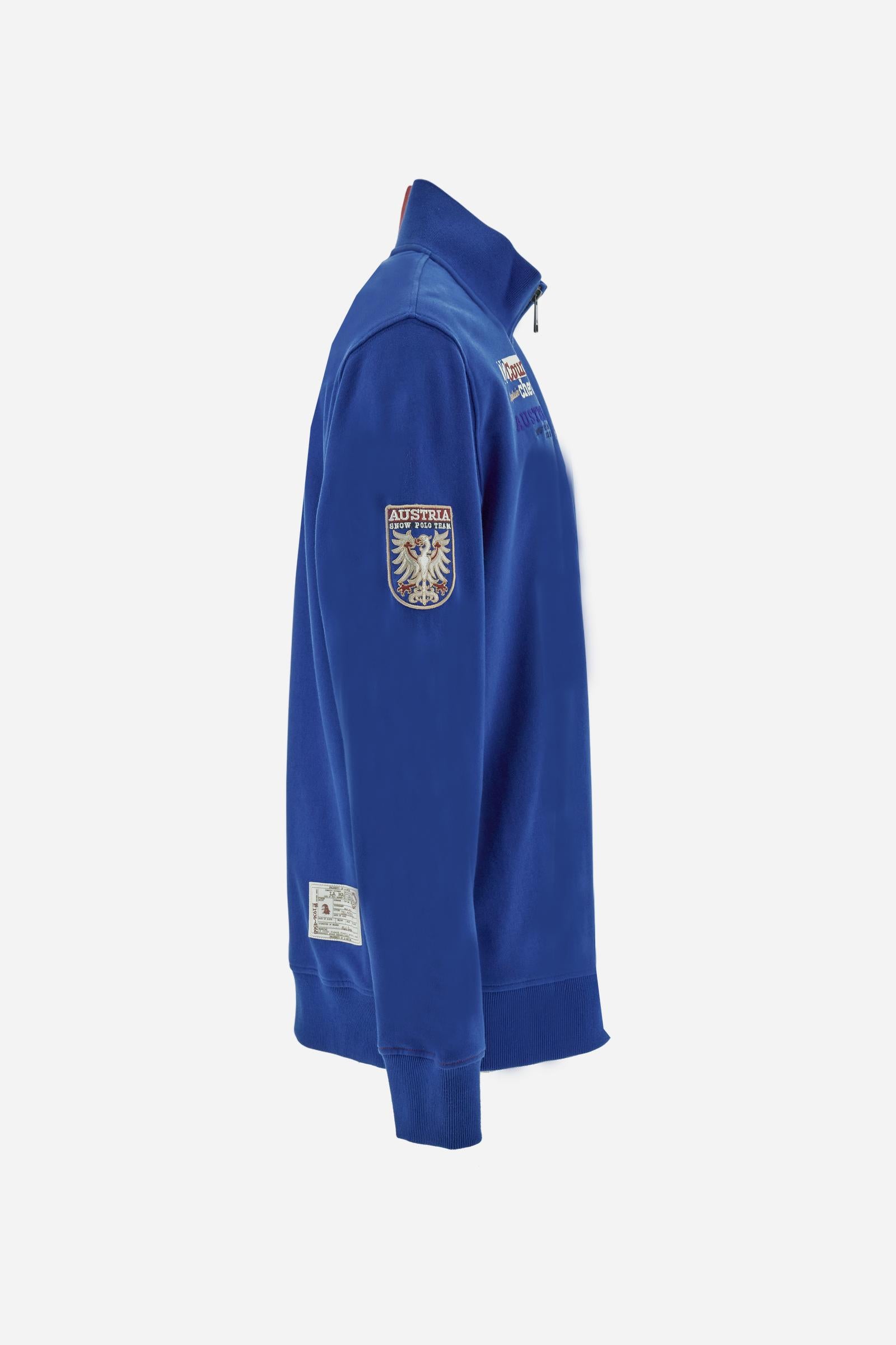 Sweat homme col montant zippé - Boris