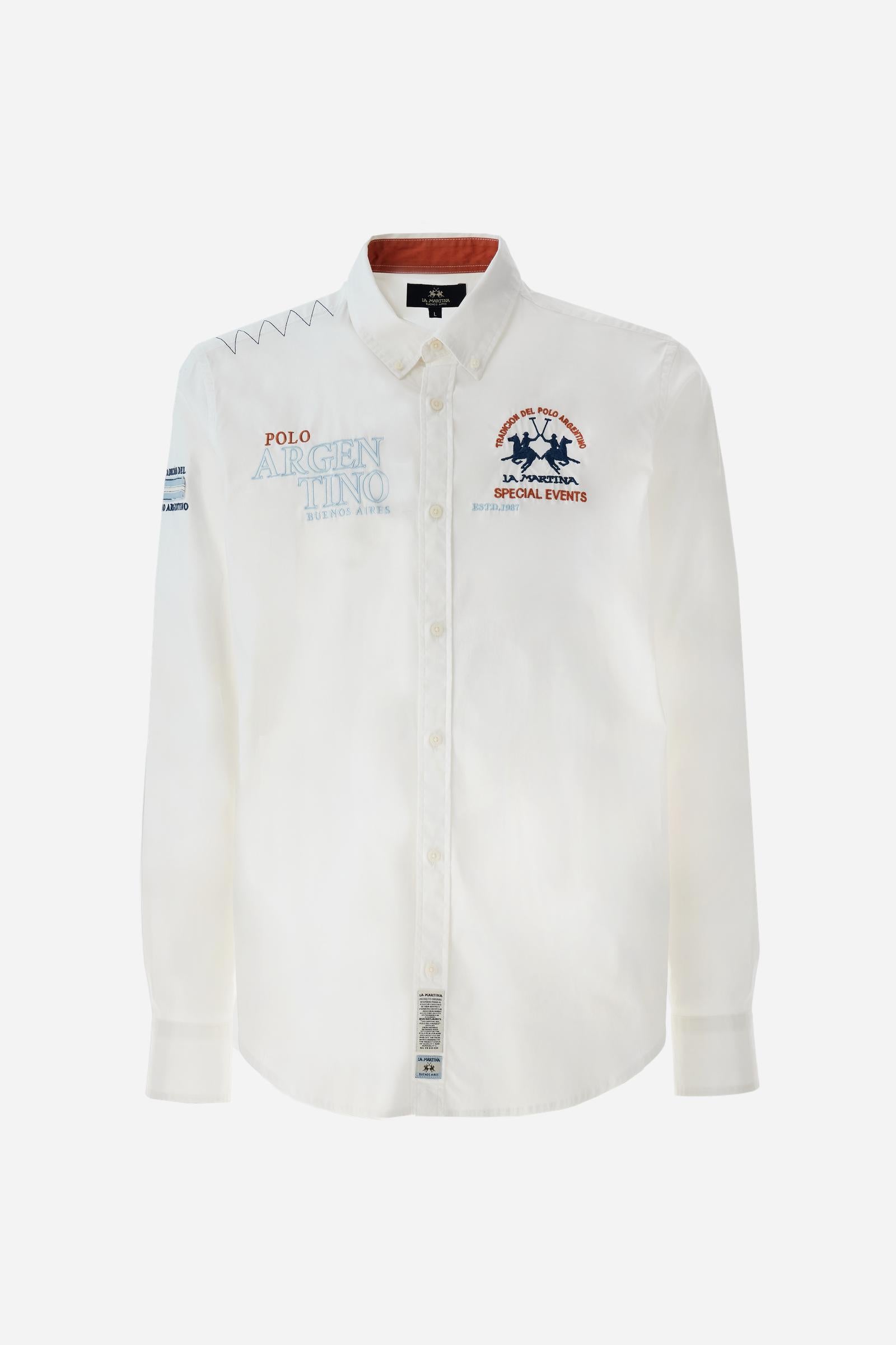 Men’s poplin shirt Argentina Logo - Rodolfo