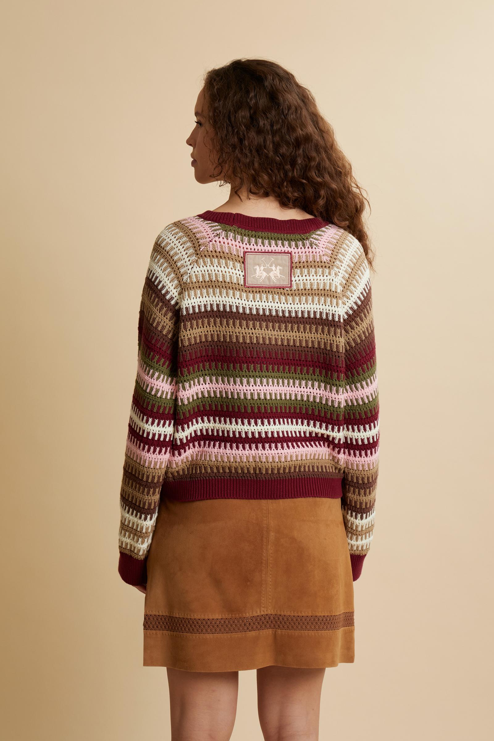 Damen Jacquard-Pullover mehrfarbig - Carmina