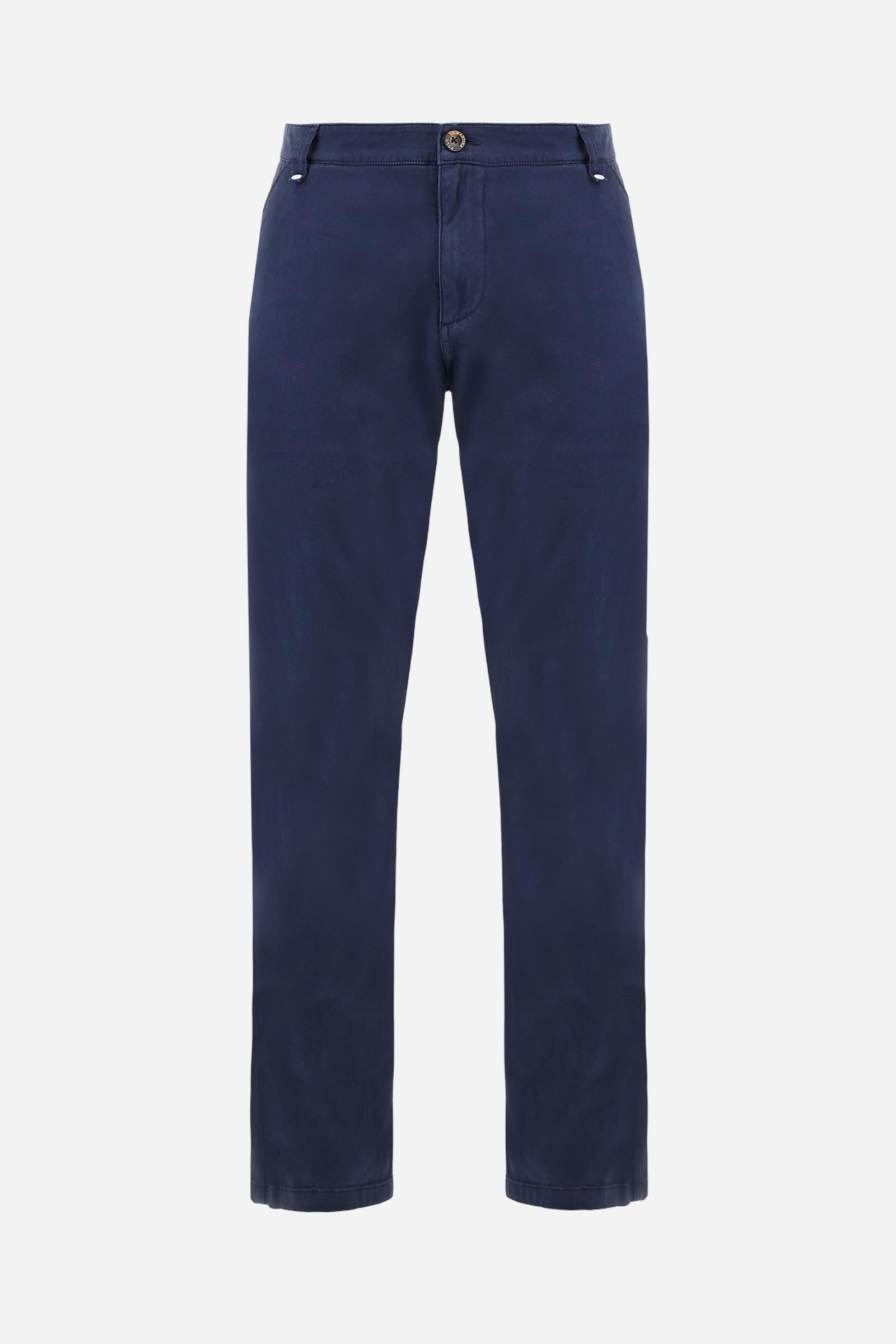 Men’s chino twill trousers garment dyed - Breighann