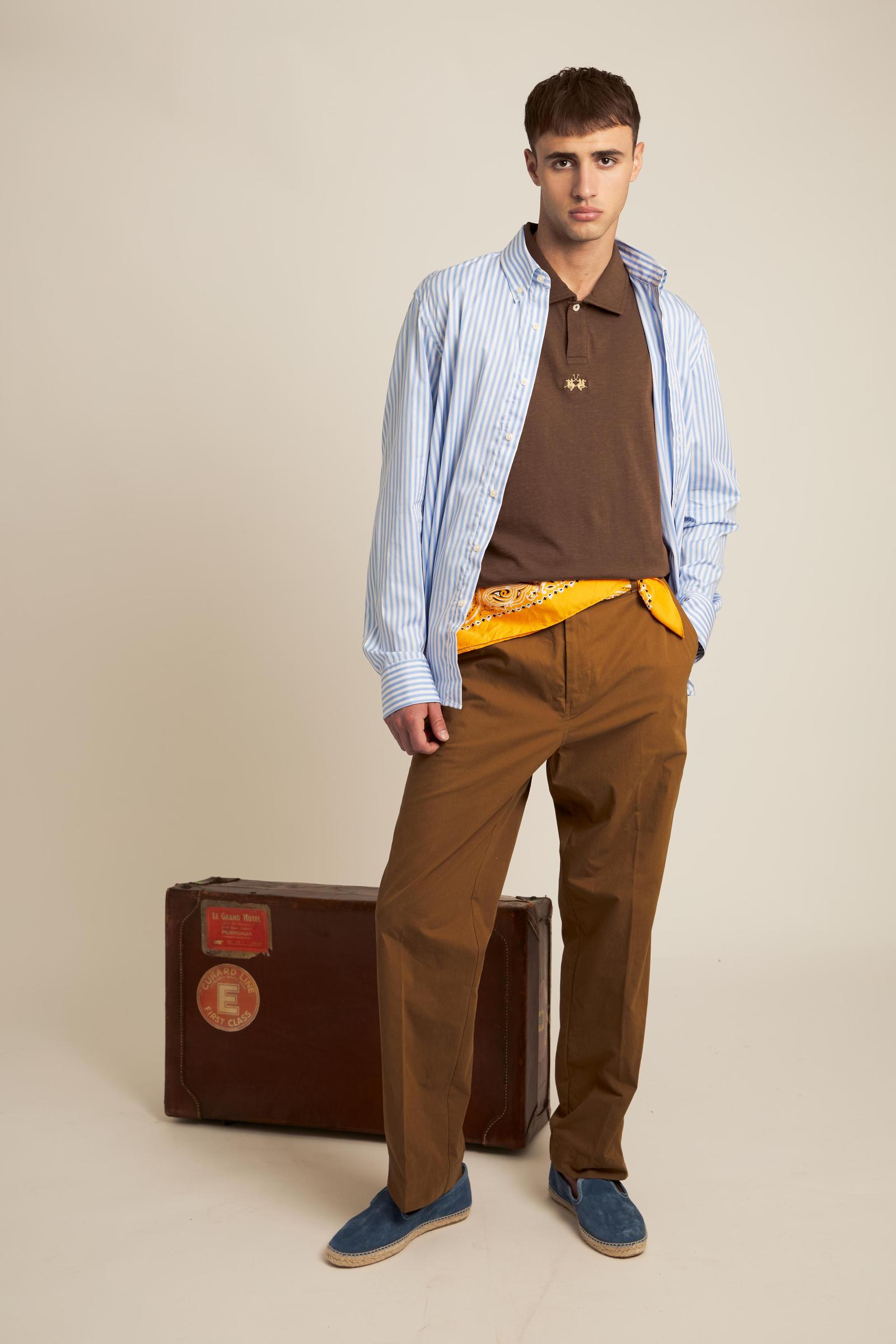 Men’s slub cotton jersey polo - Yoojoon