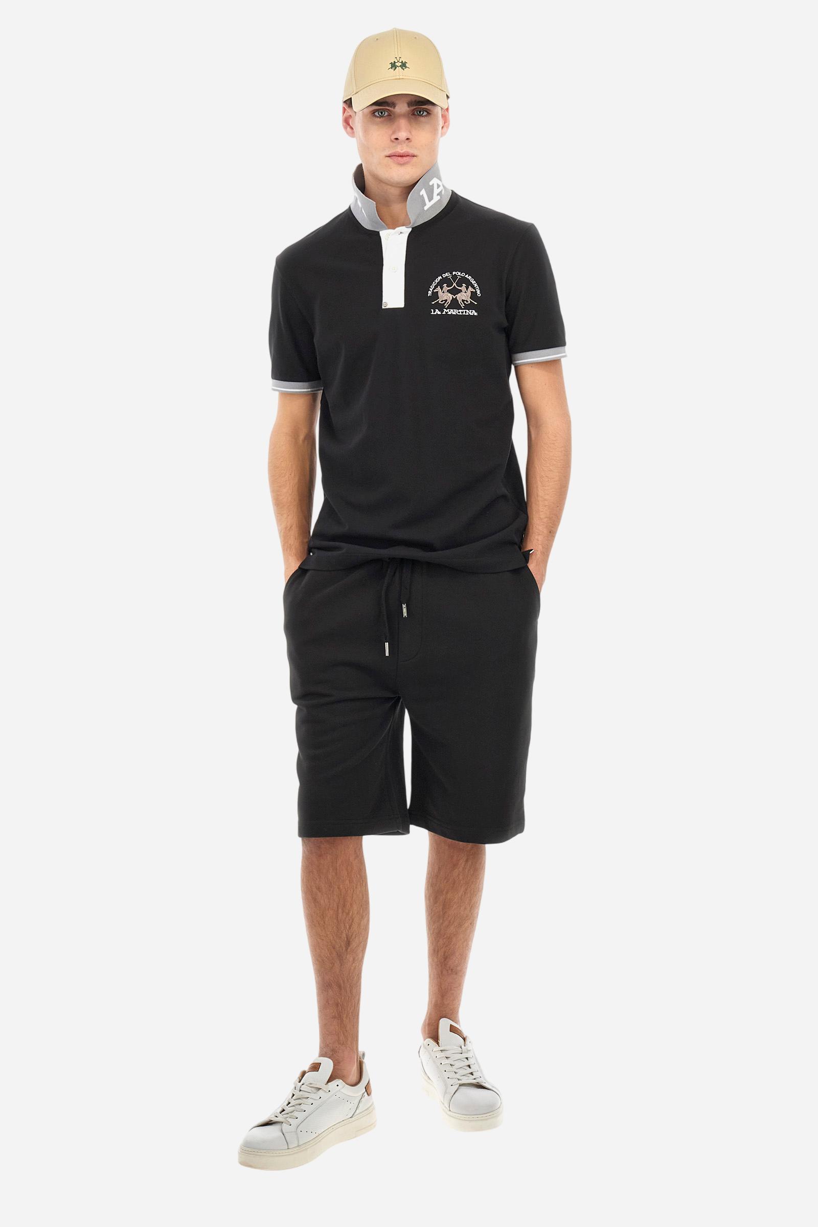 Chomba de piqué de algodón elástico de corte entallado - Trixie